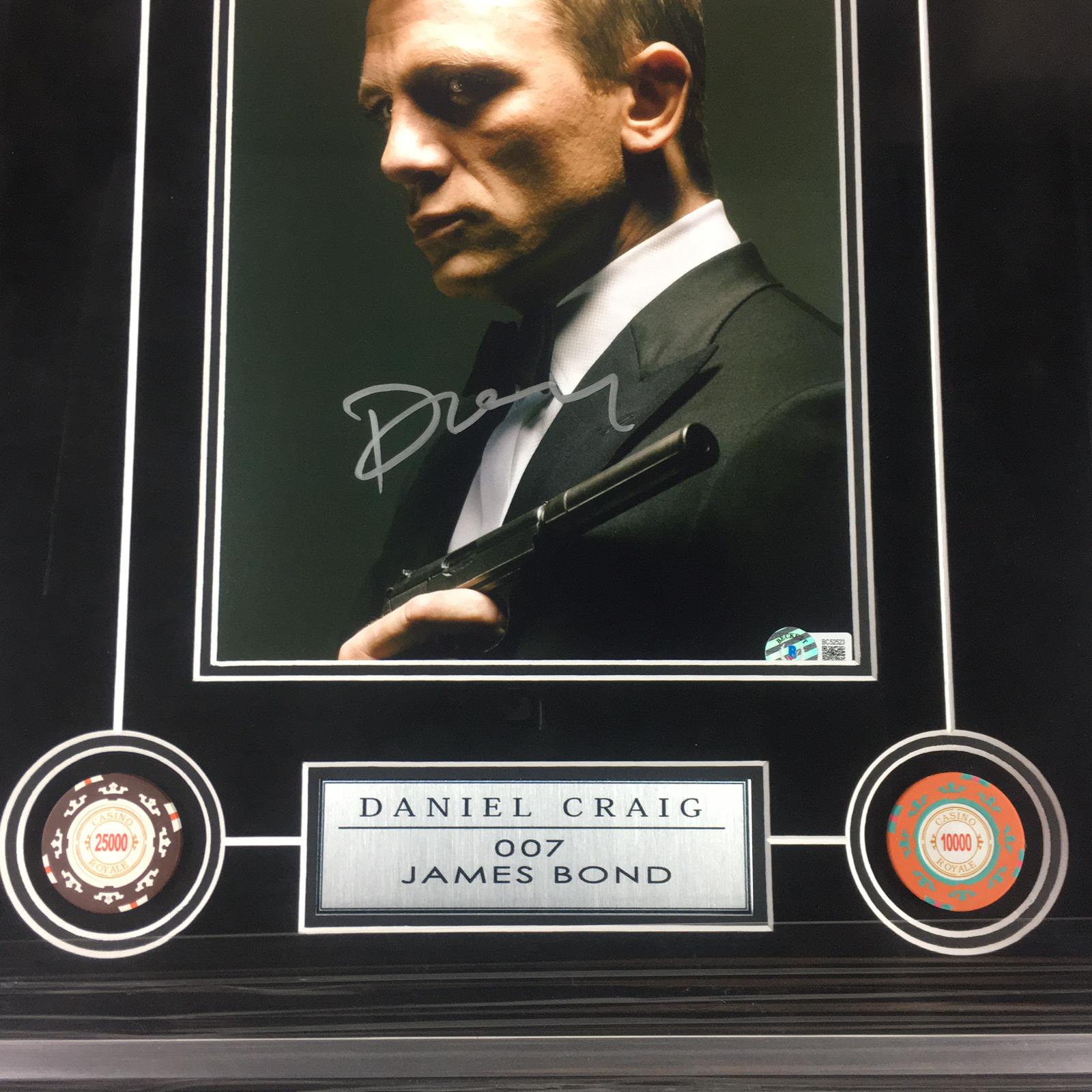 James Bond Daniel Craig Signed Photo Framed
