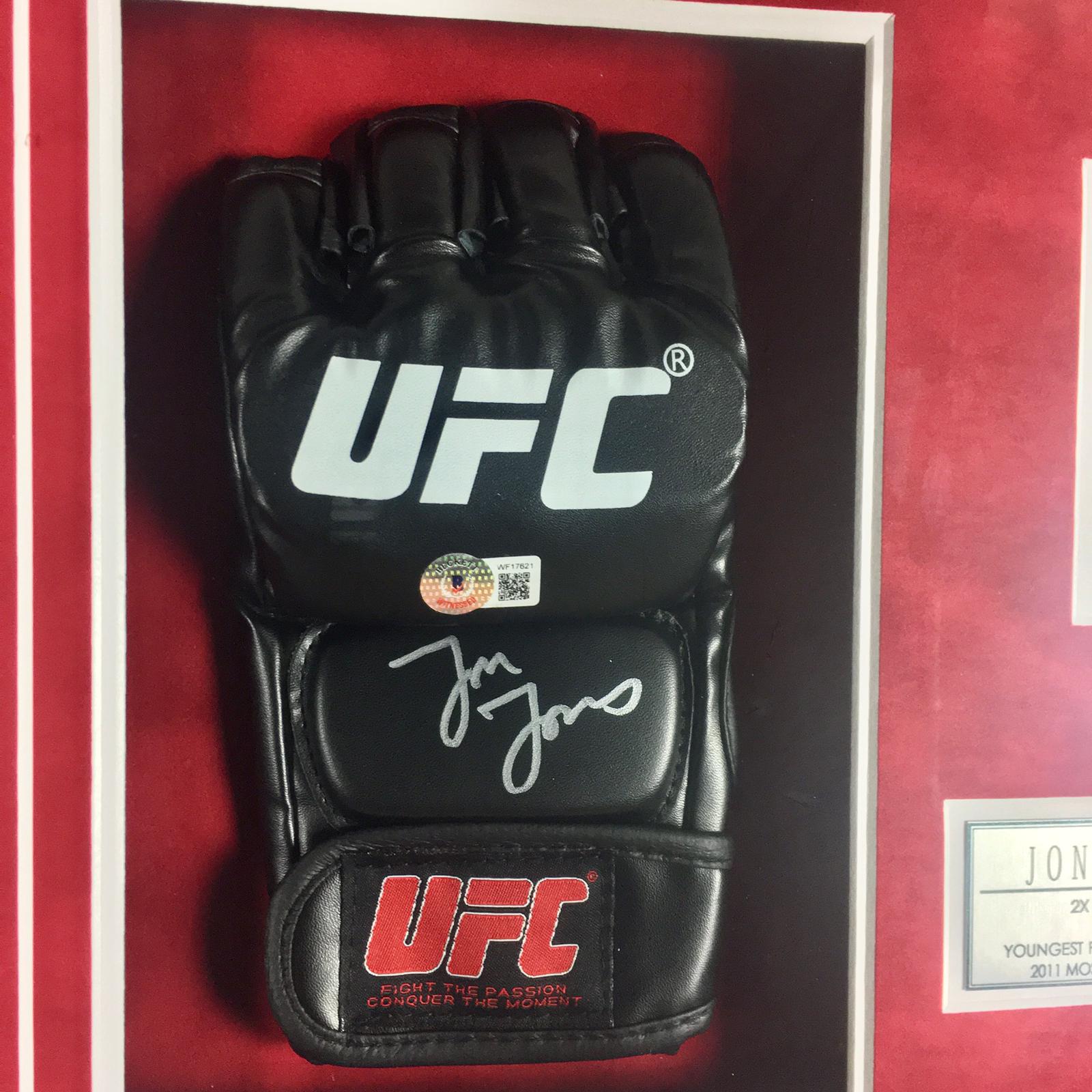 Jon Jones Signed Glove Framed
