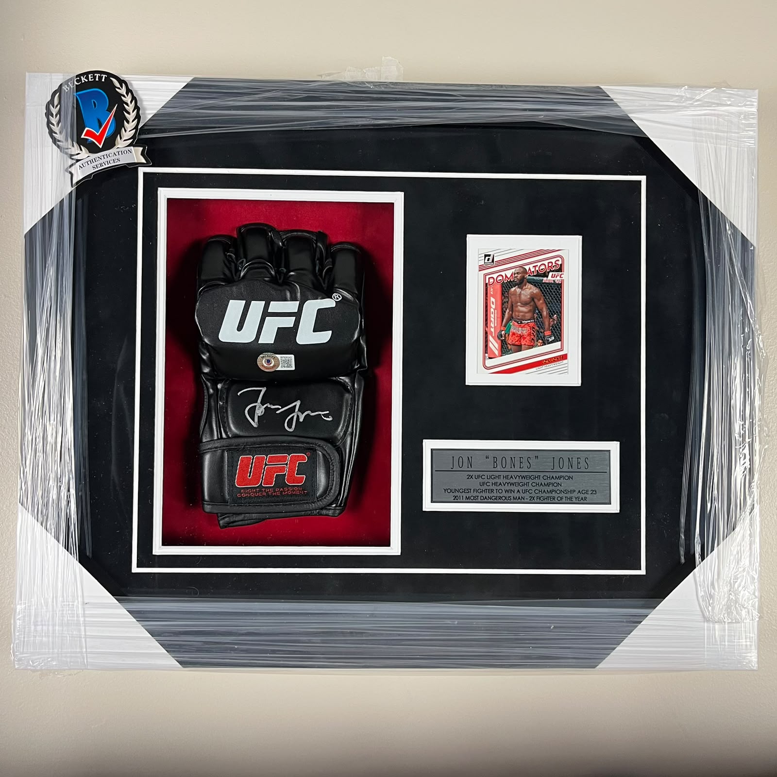 Jon Jones Signed Glove Framed