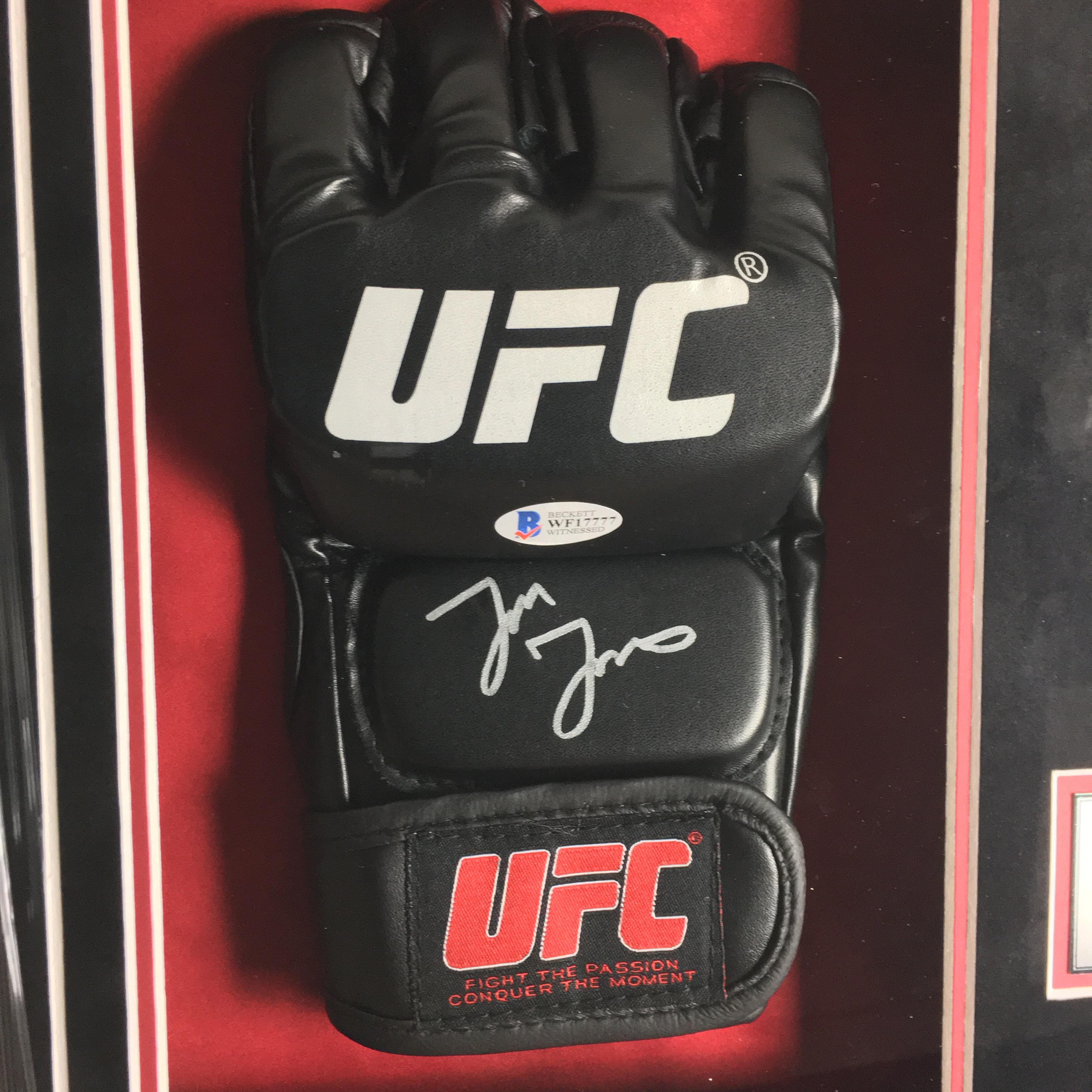 Jon Jones Signed Glove Framed