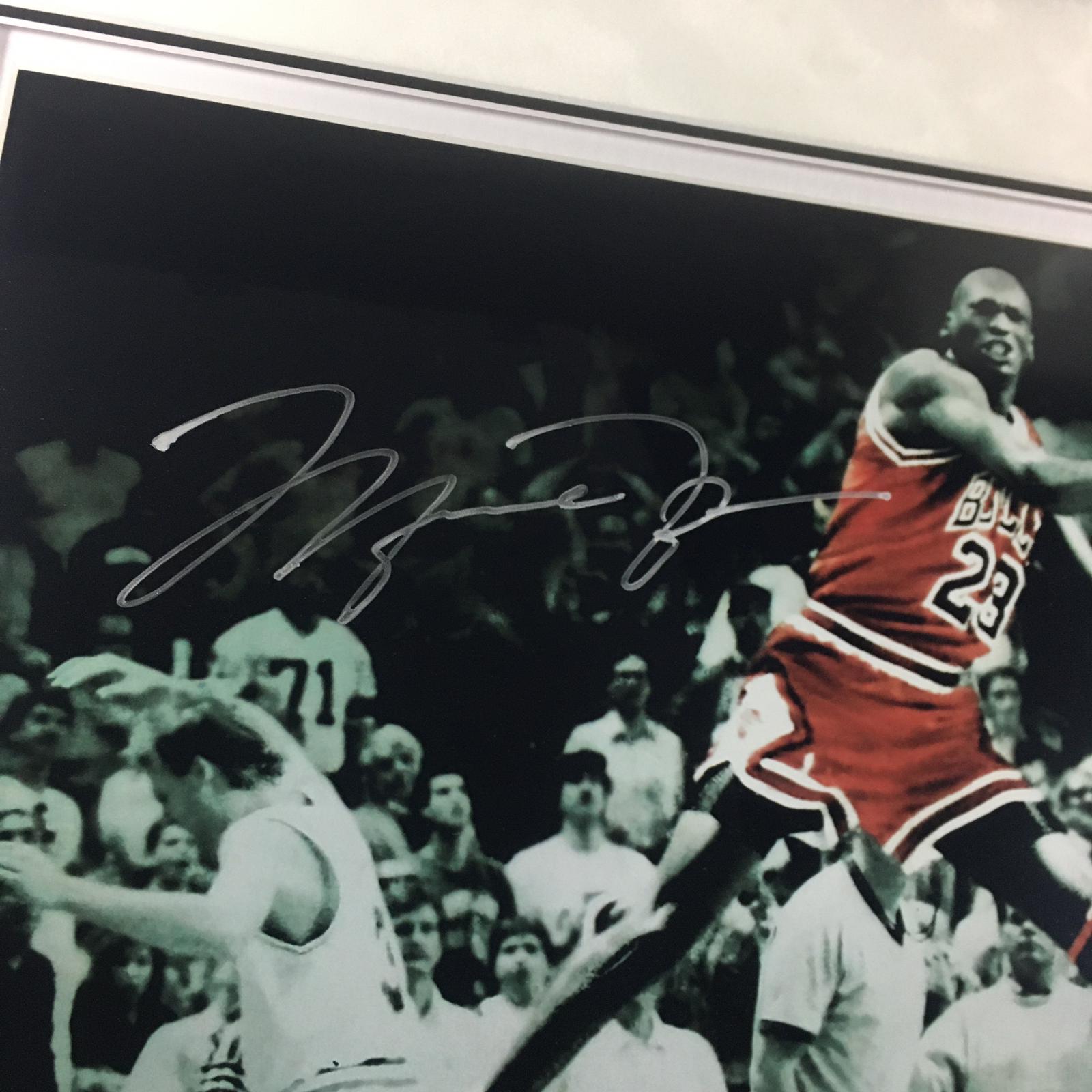 Michael Jordan Signed Poster Framed