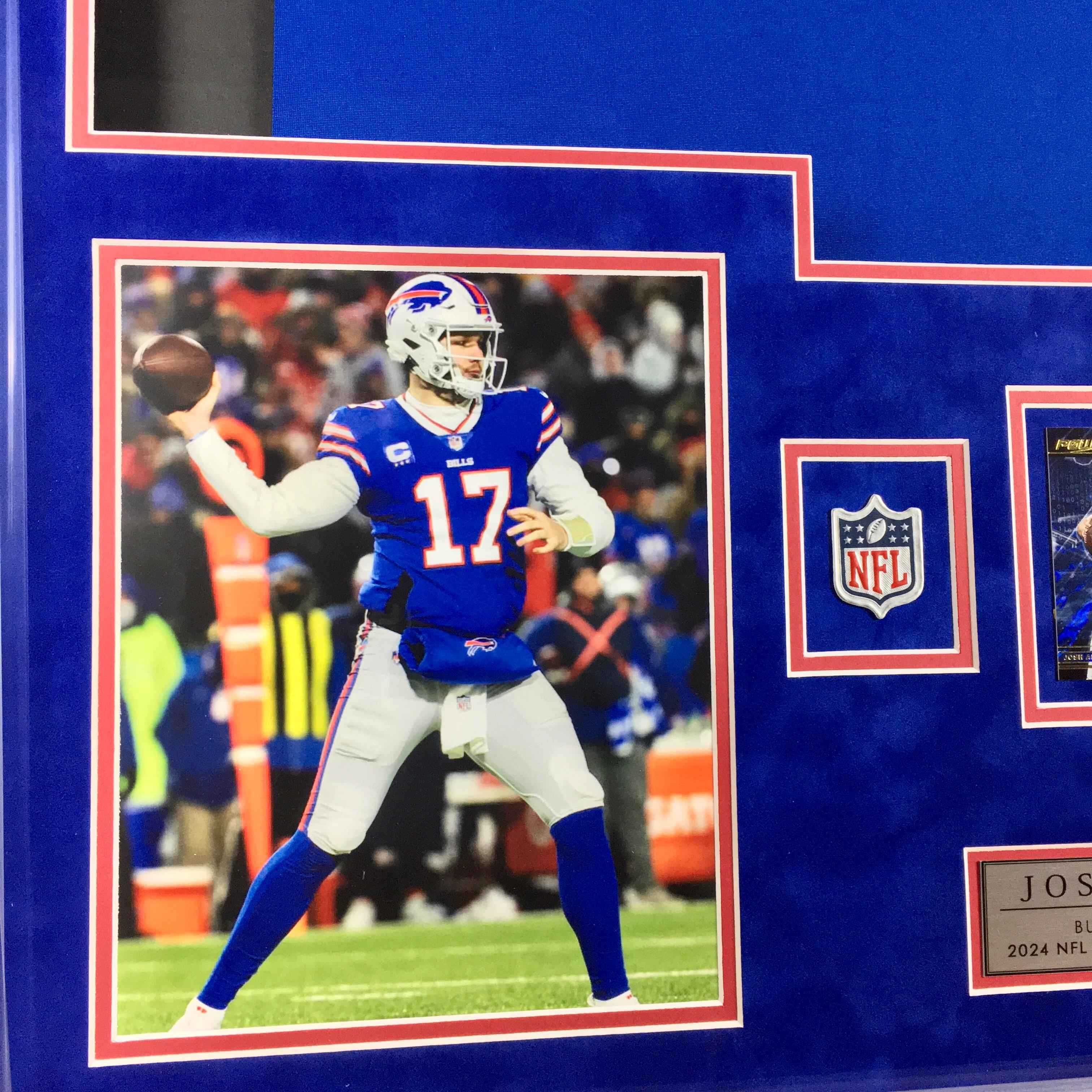 Josh Allen Signed Jersey Framed