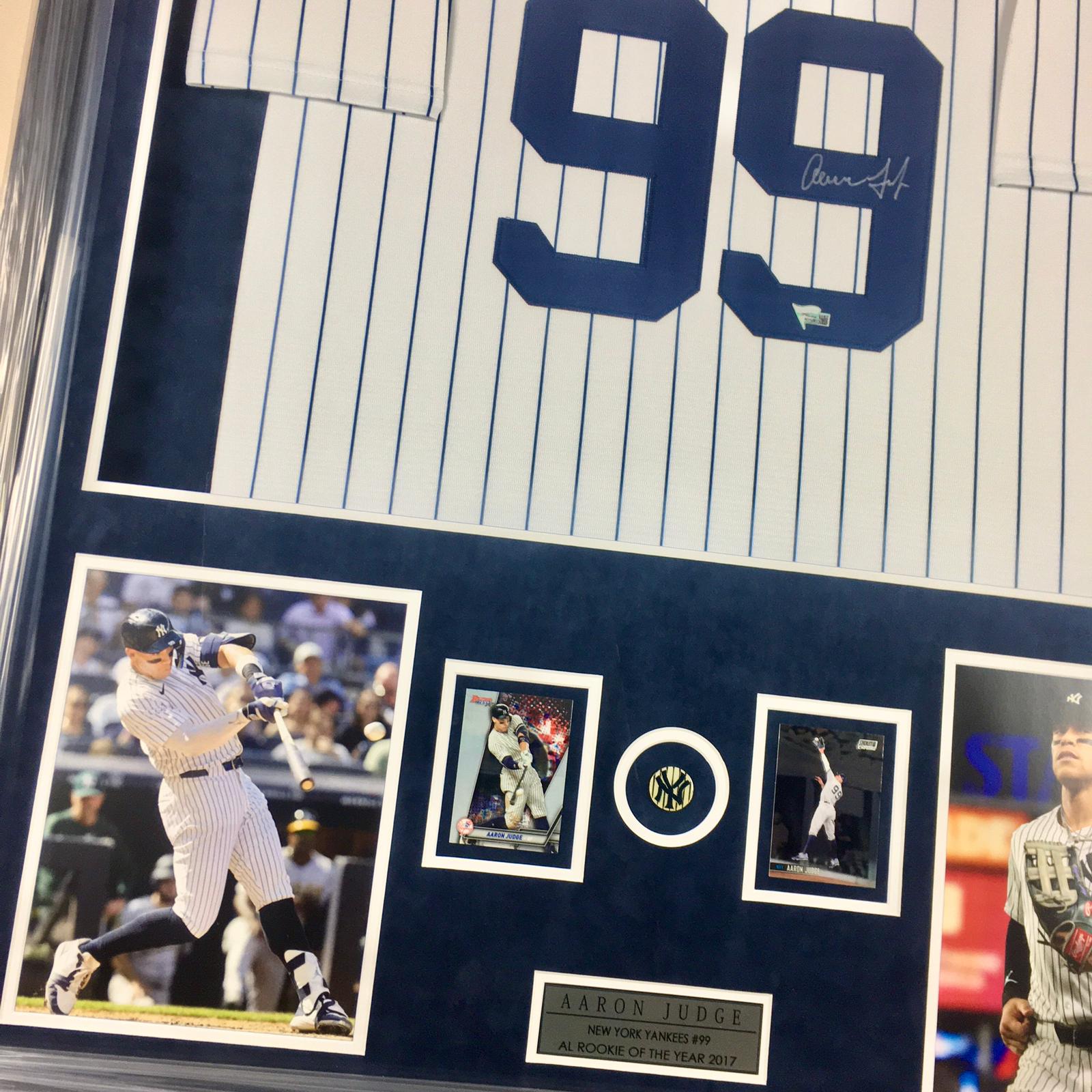 Aaron Judge Signed Jersey Framed