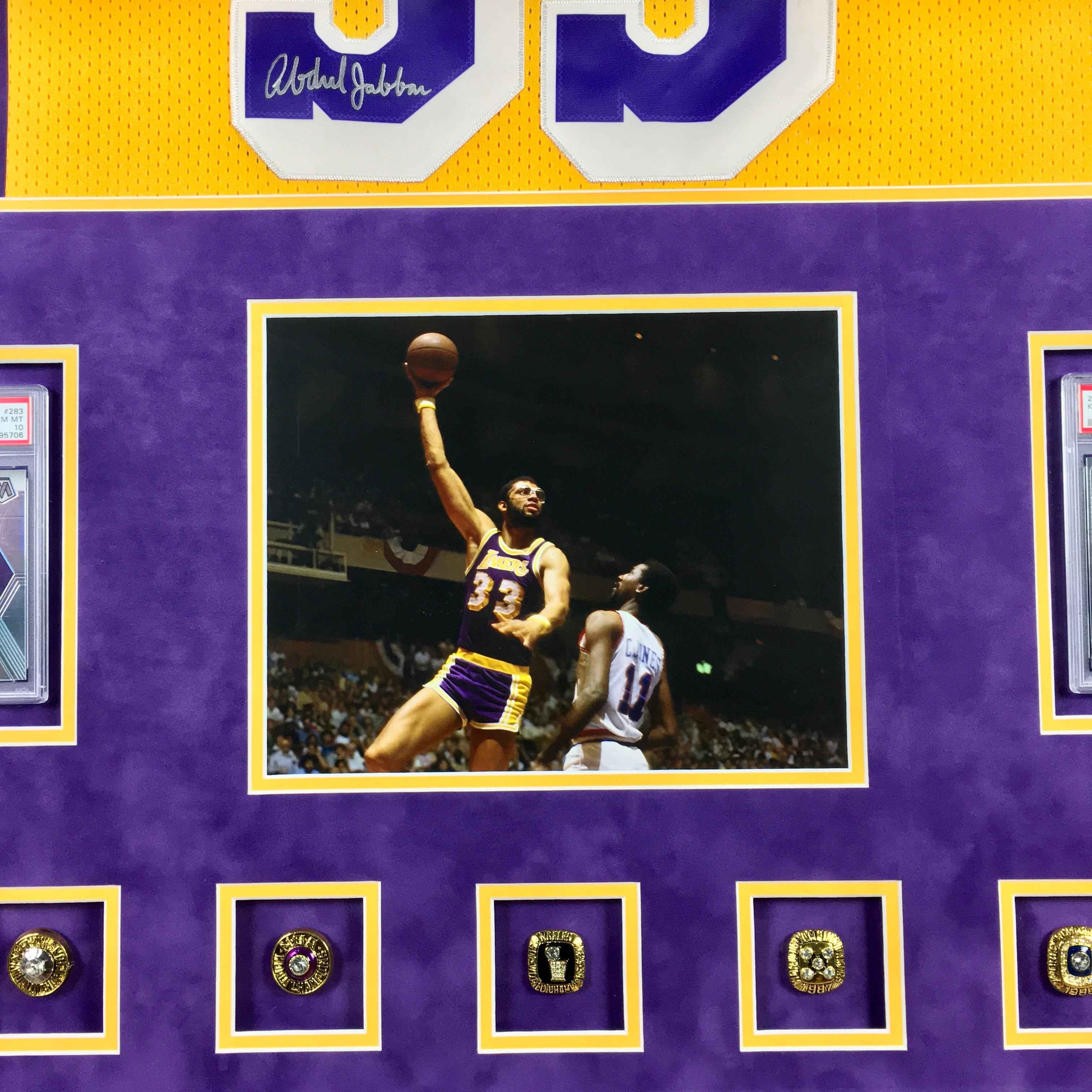 Kareem Abdul-Jabbar Signed Jersey Framed