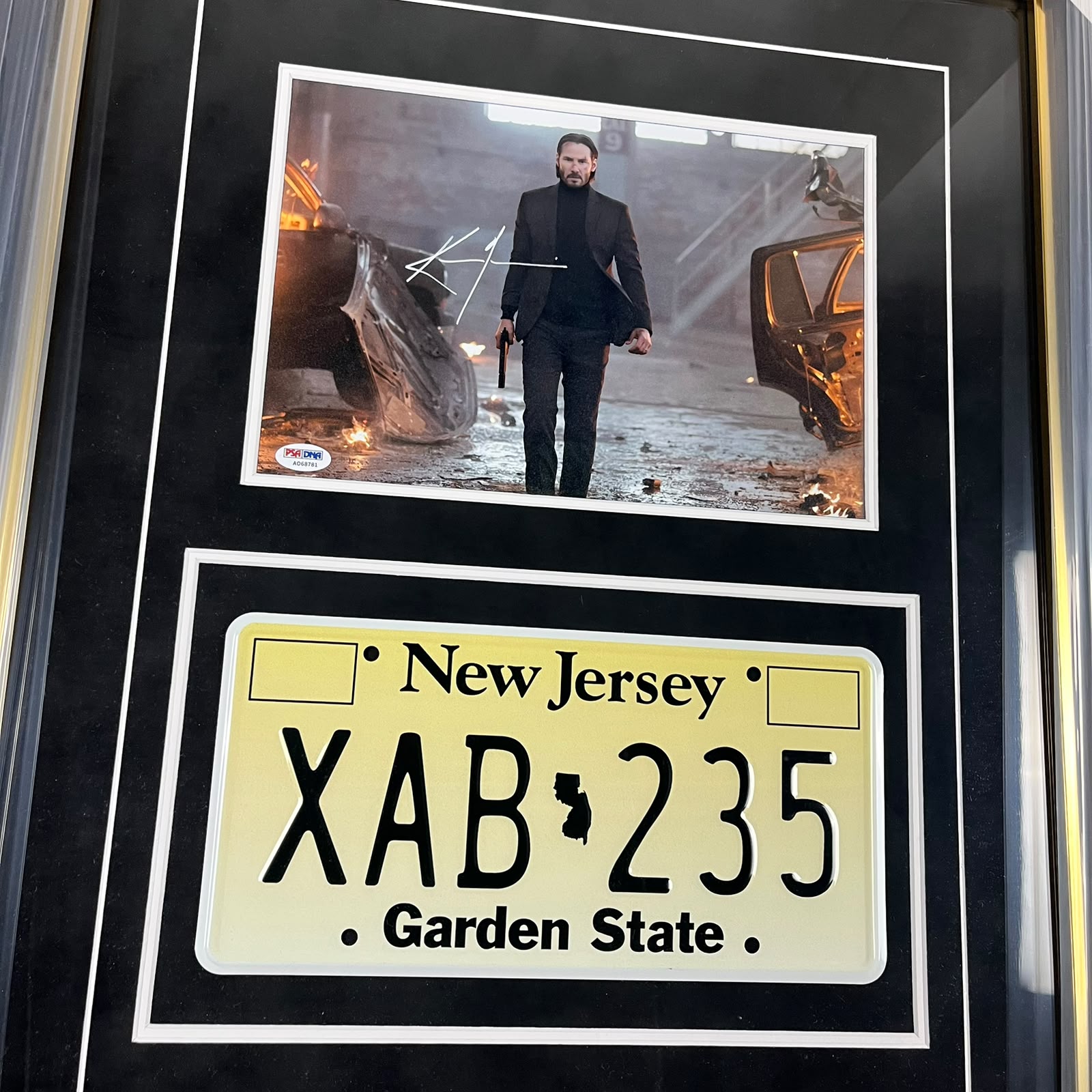 Keanu Reeves Signed Photo Framed