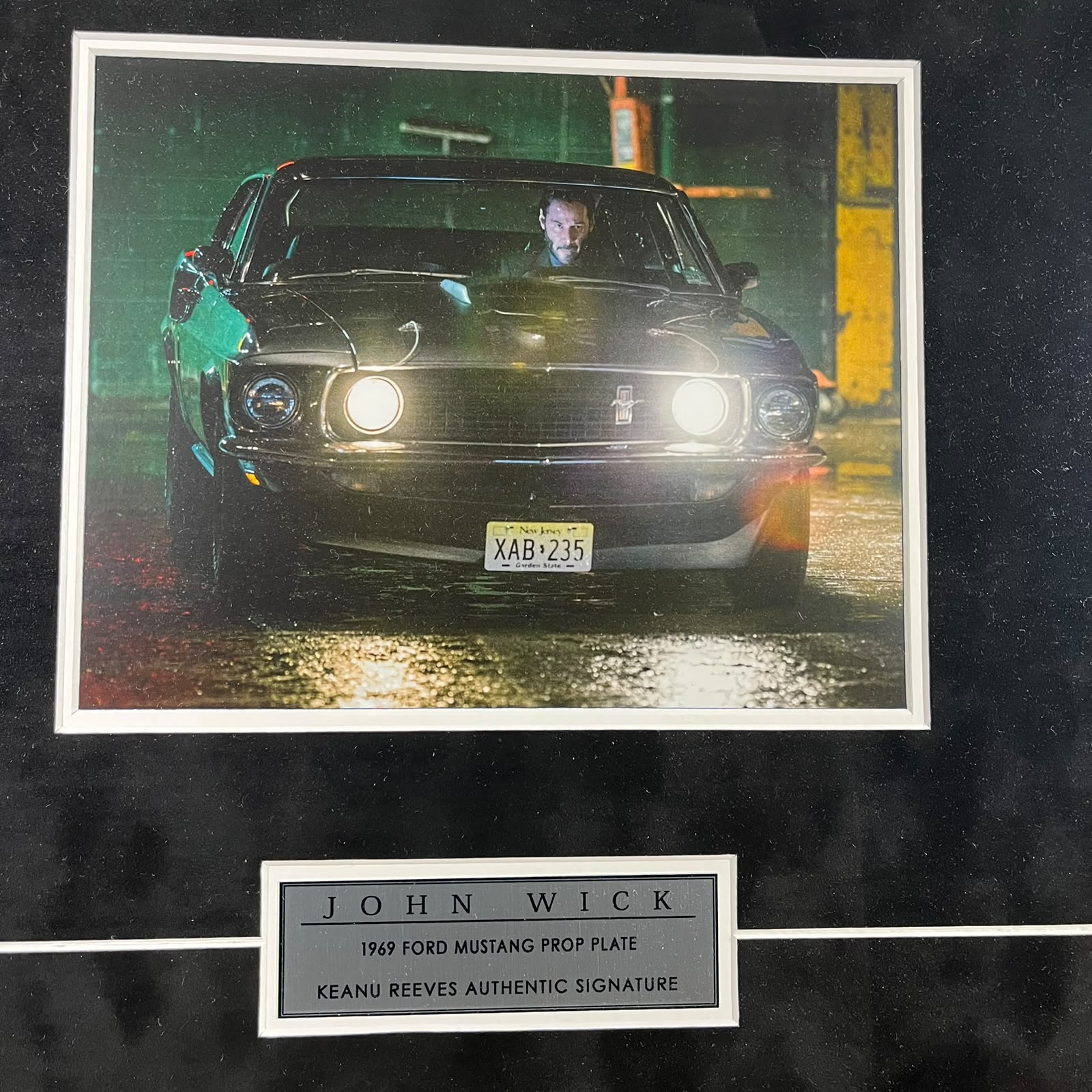 Keanu Reeves Signed Photo Framed