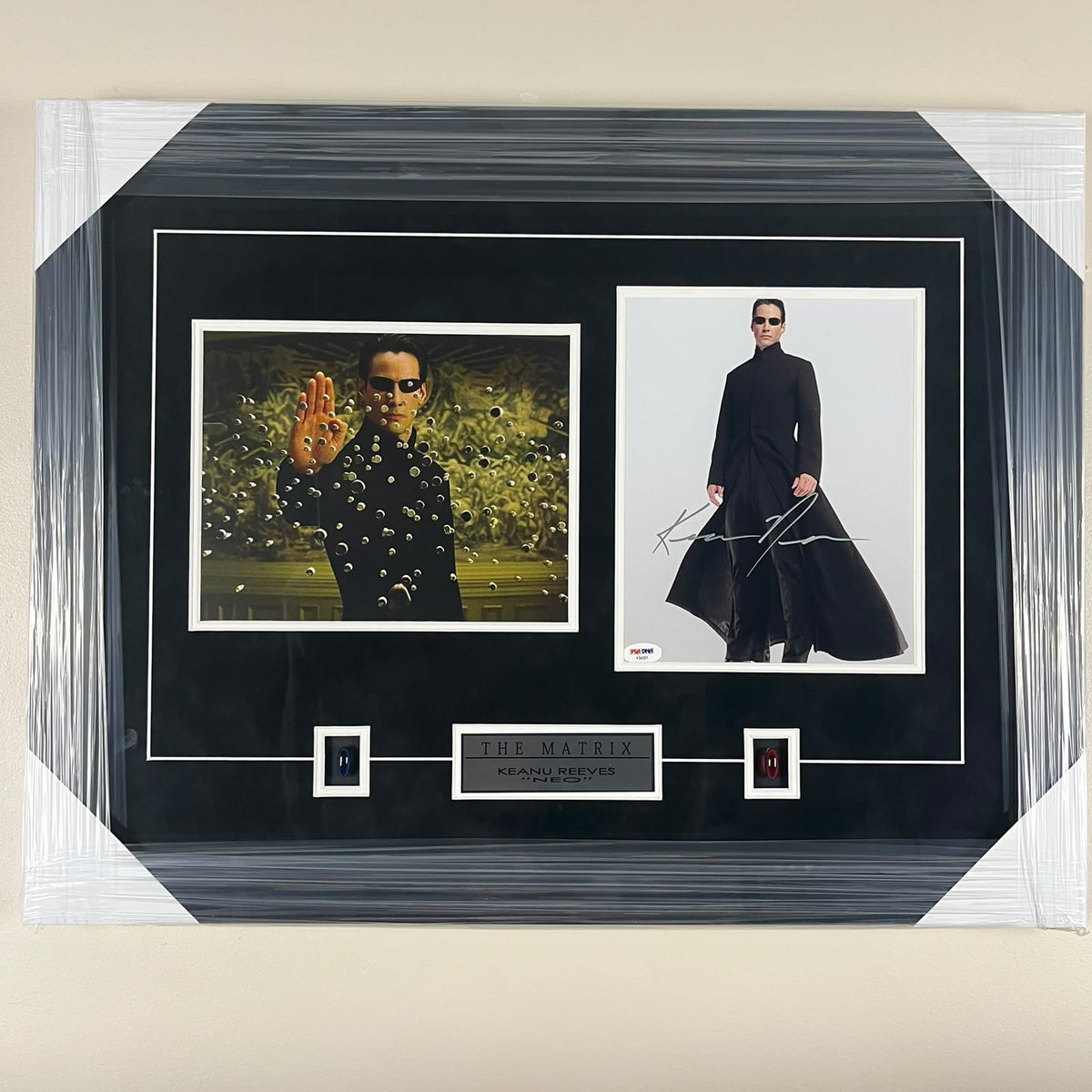 Keanu Reeves Signed Photo Framed