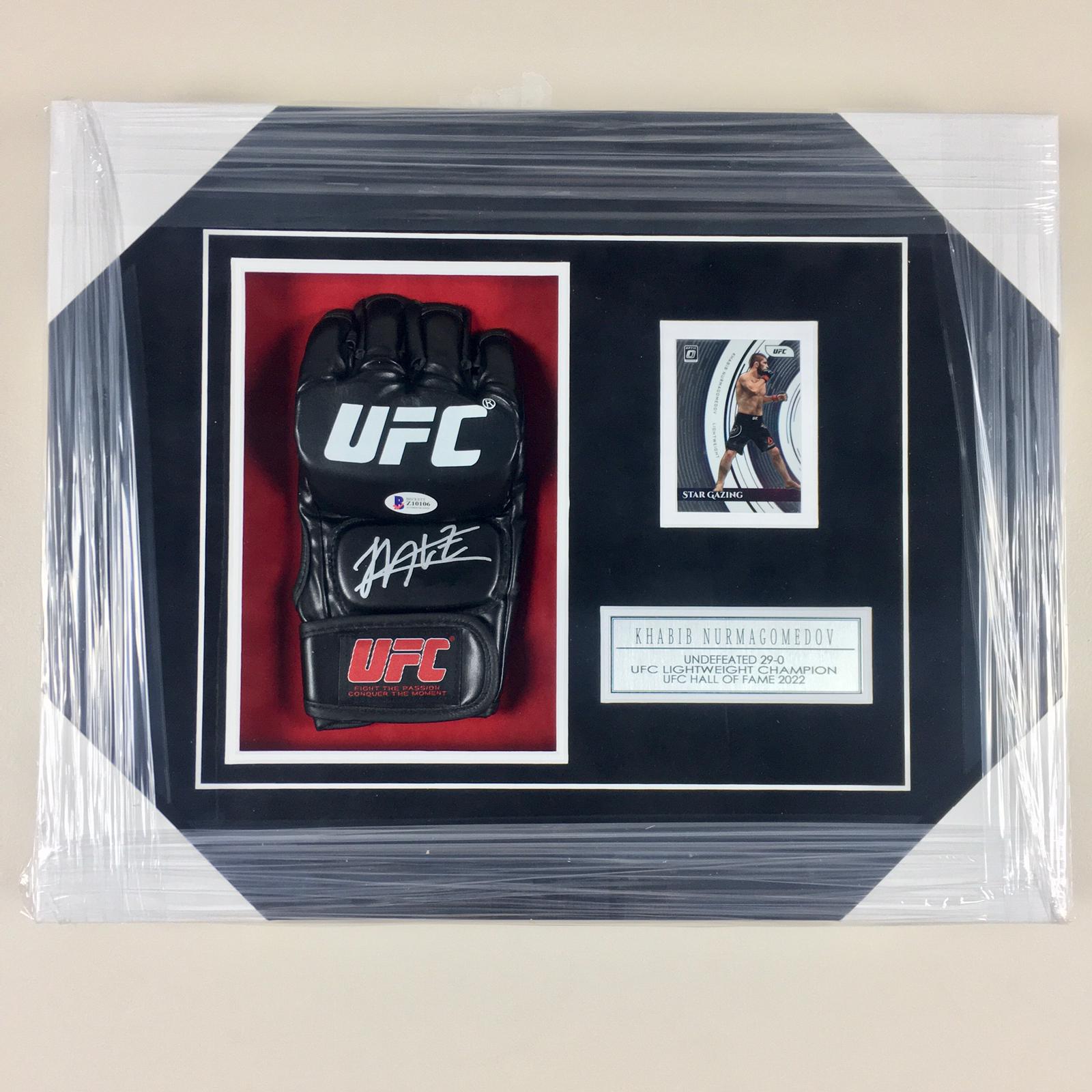 Khabib Nurmagomedov Signed Glove Framed