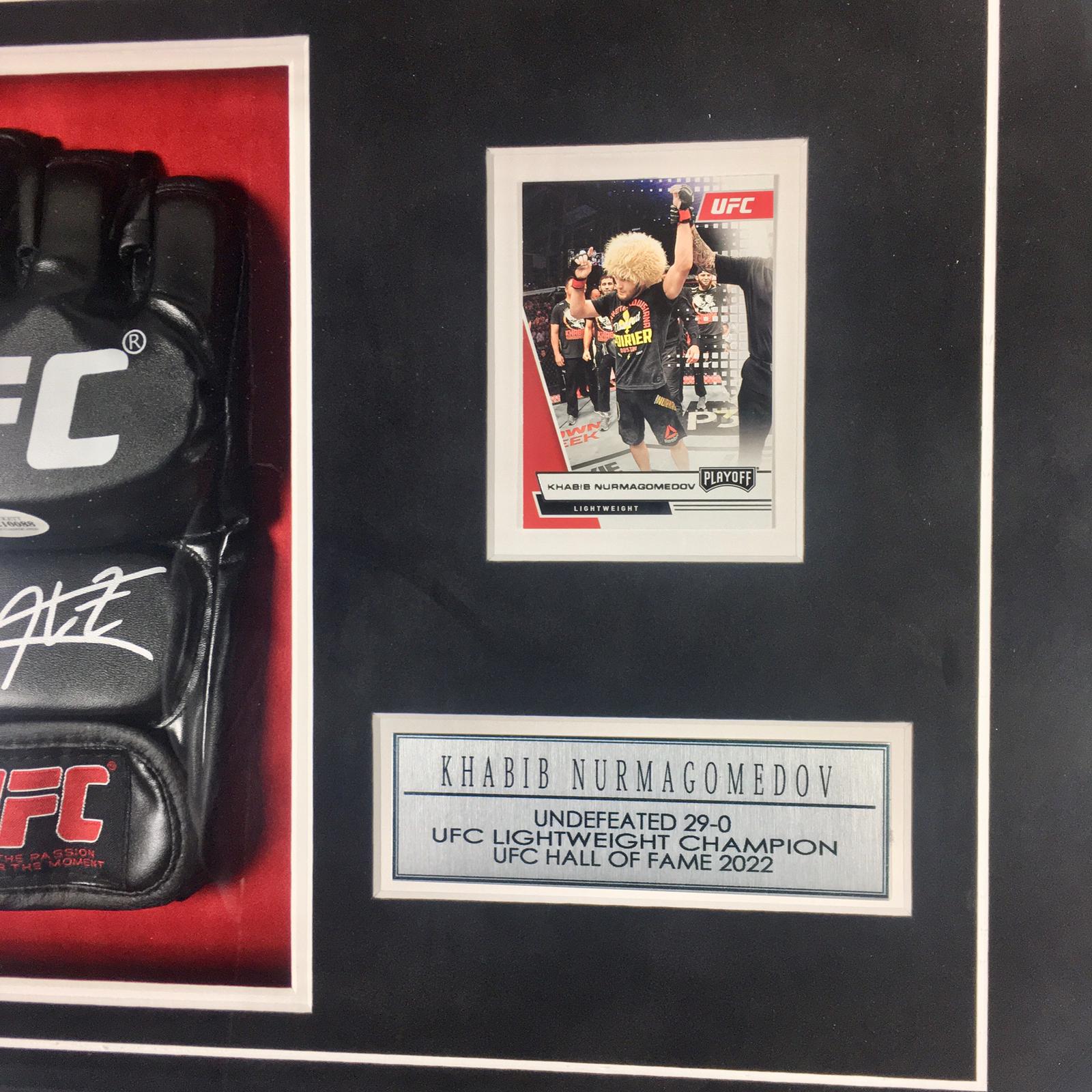 Khabib Nurmagomedov Signed Glove Framed