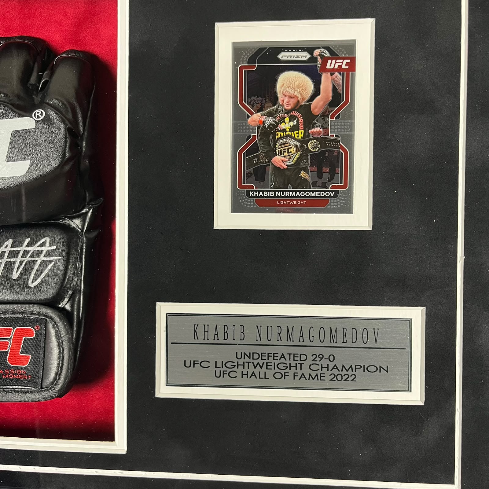 Khabib Nurmagomedov Signed Glove Framed