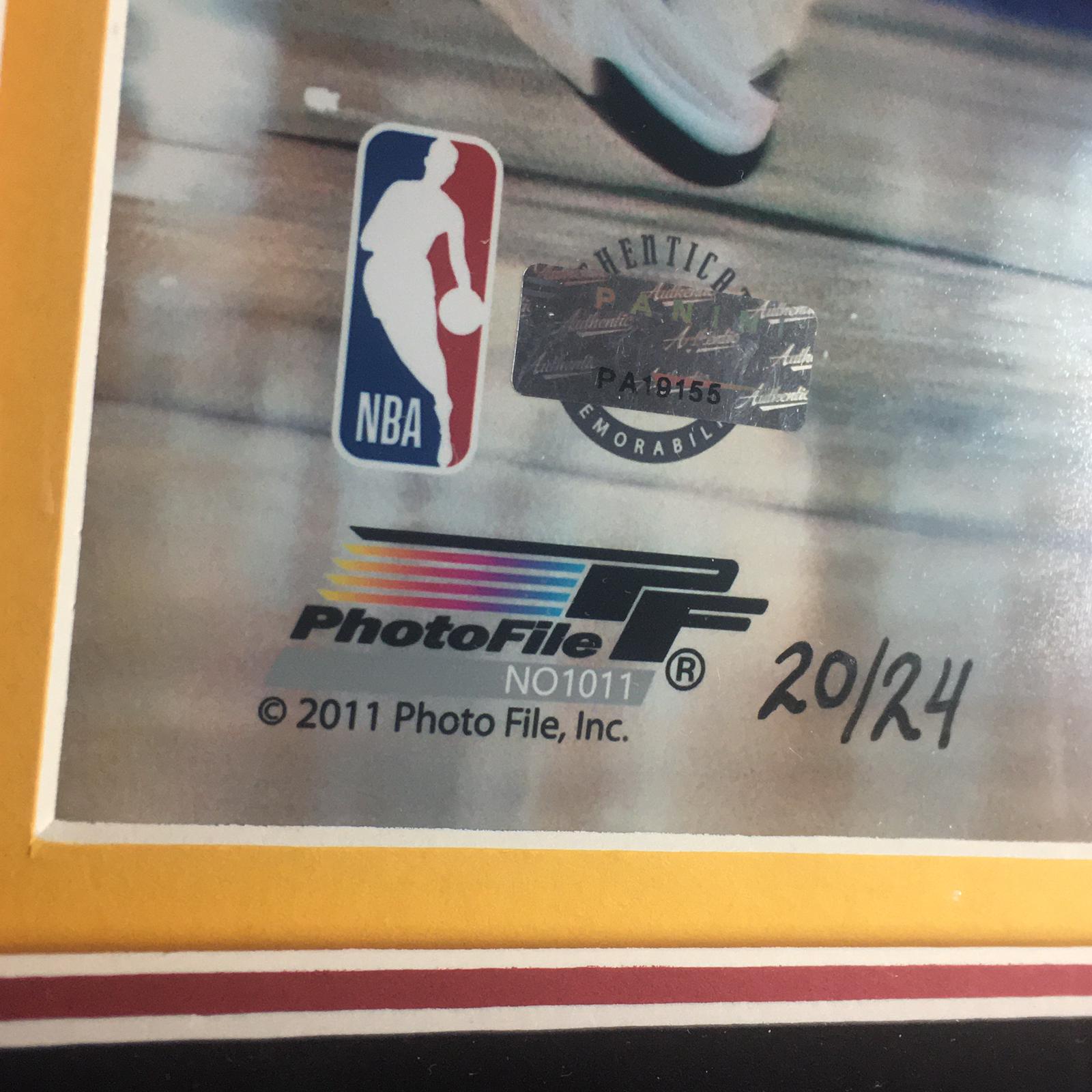 Kobe Bryant Signed Poster Framed