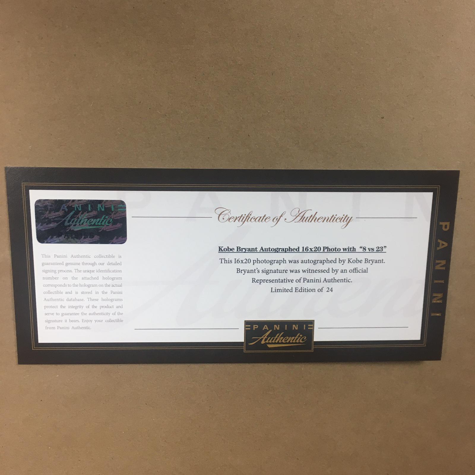 Kobe Bryant Signed Poster Framed