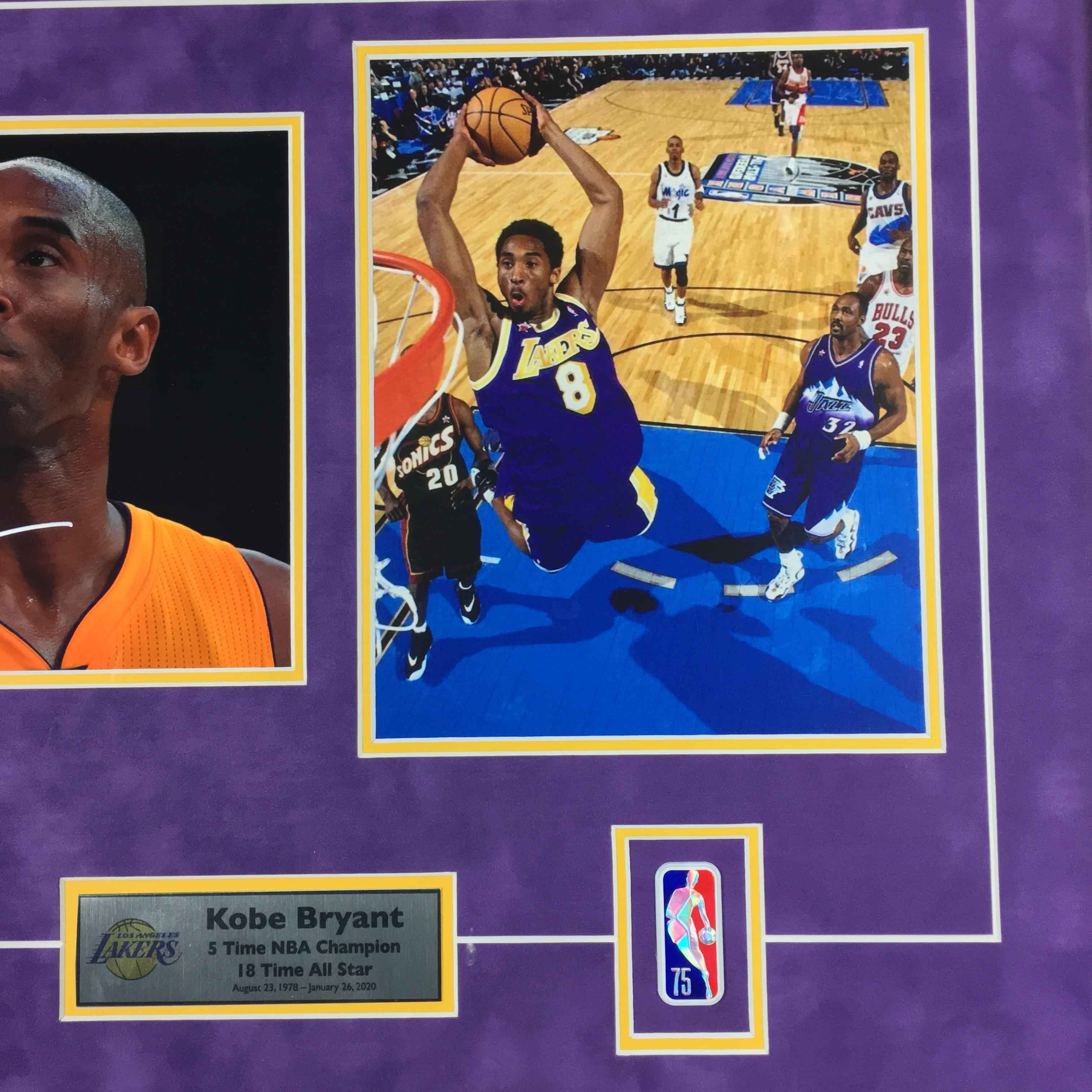 Kobe Bryant Signed Photo Framed