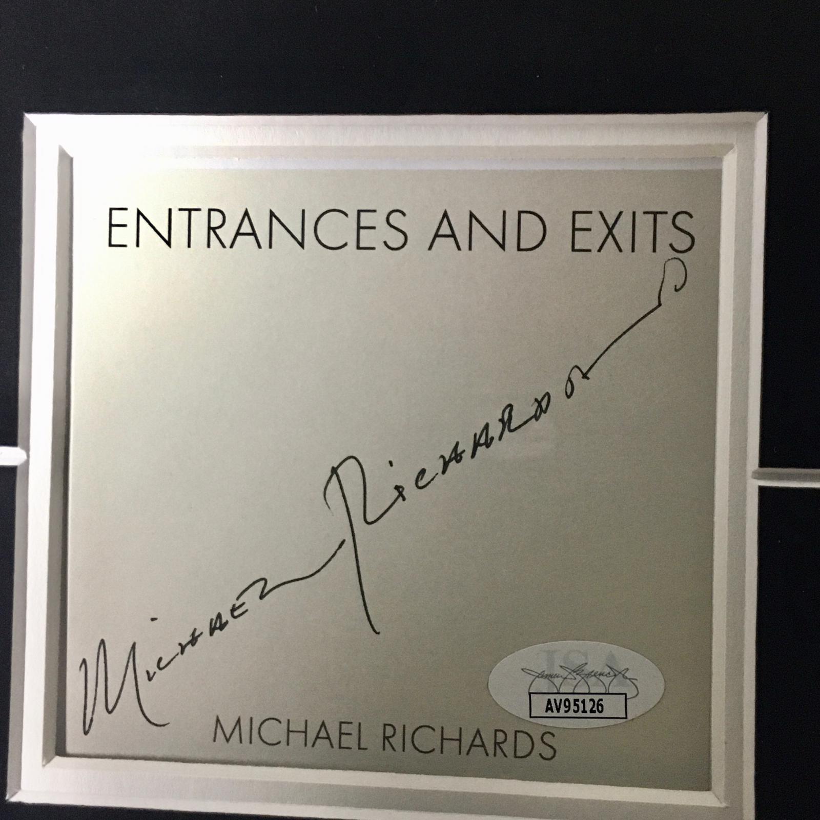 Cosmo Kramer Michael Richards Signed Prop Plate Framed