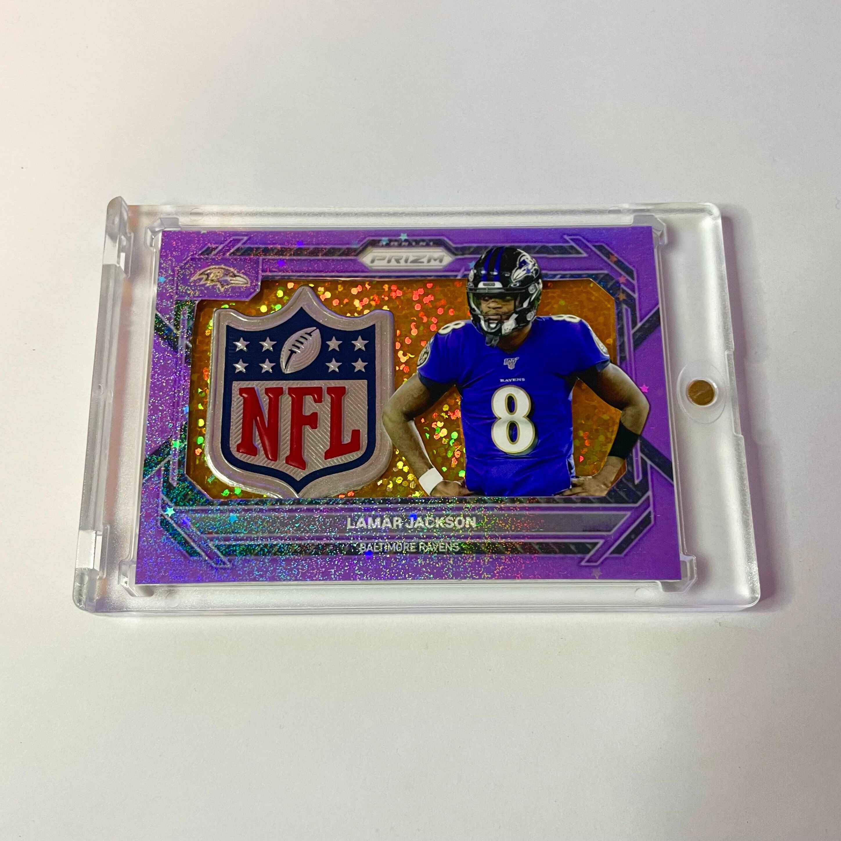 Custom Lamar Jackson Patch Card