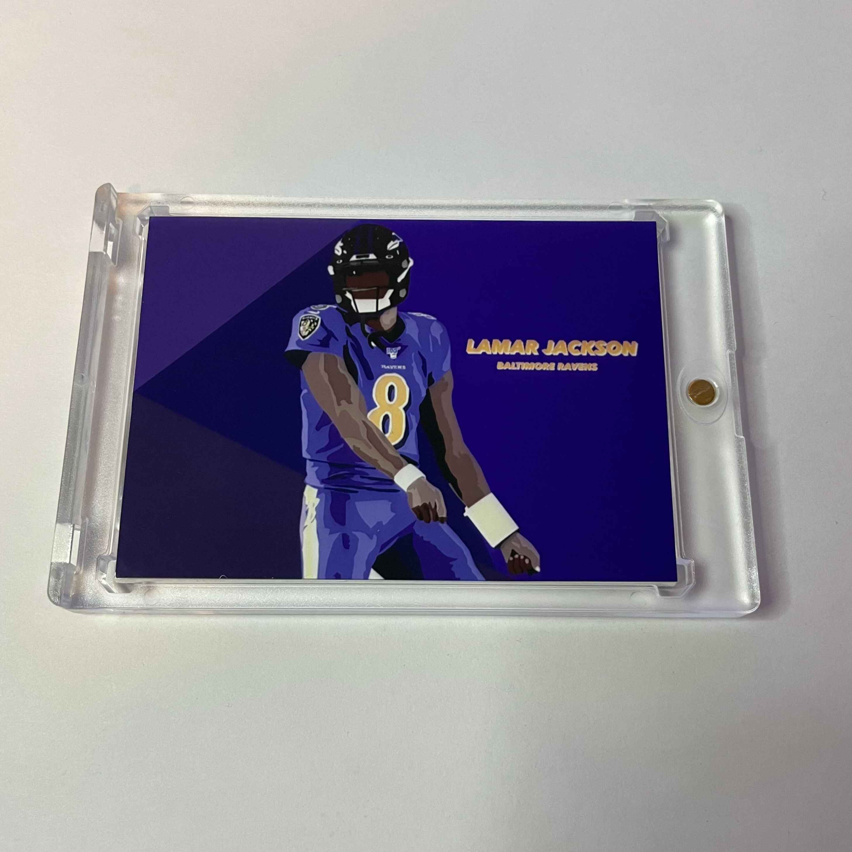 Custom Lamar Jackson Patch Card