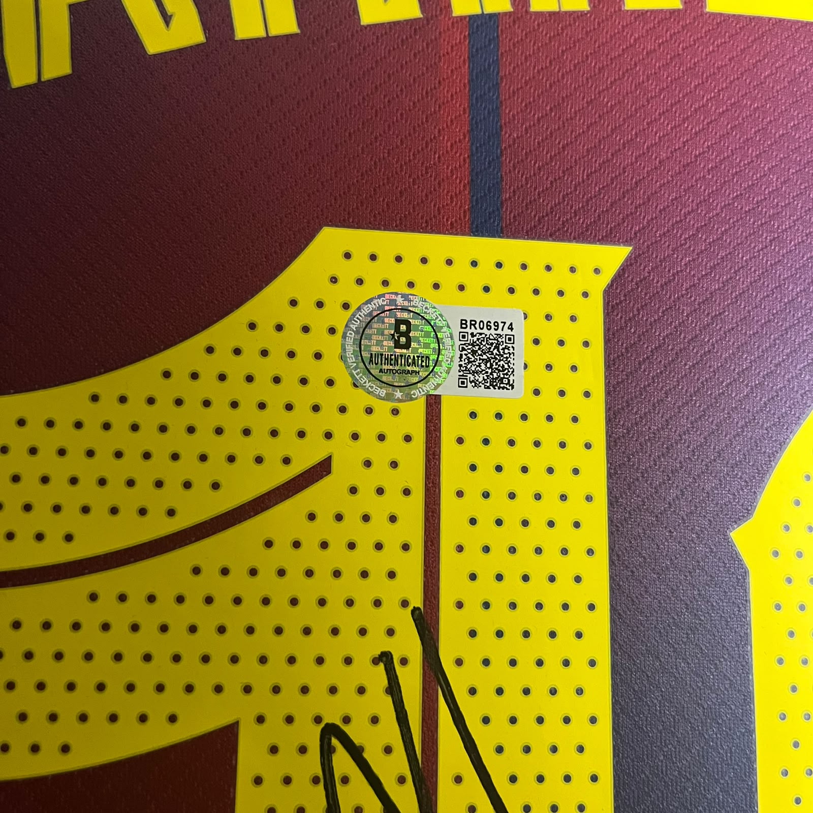 Lamine Yamal Signed Jersey Framed