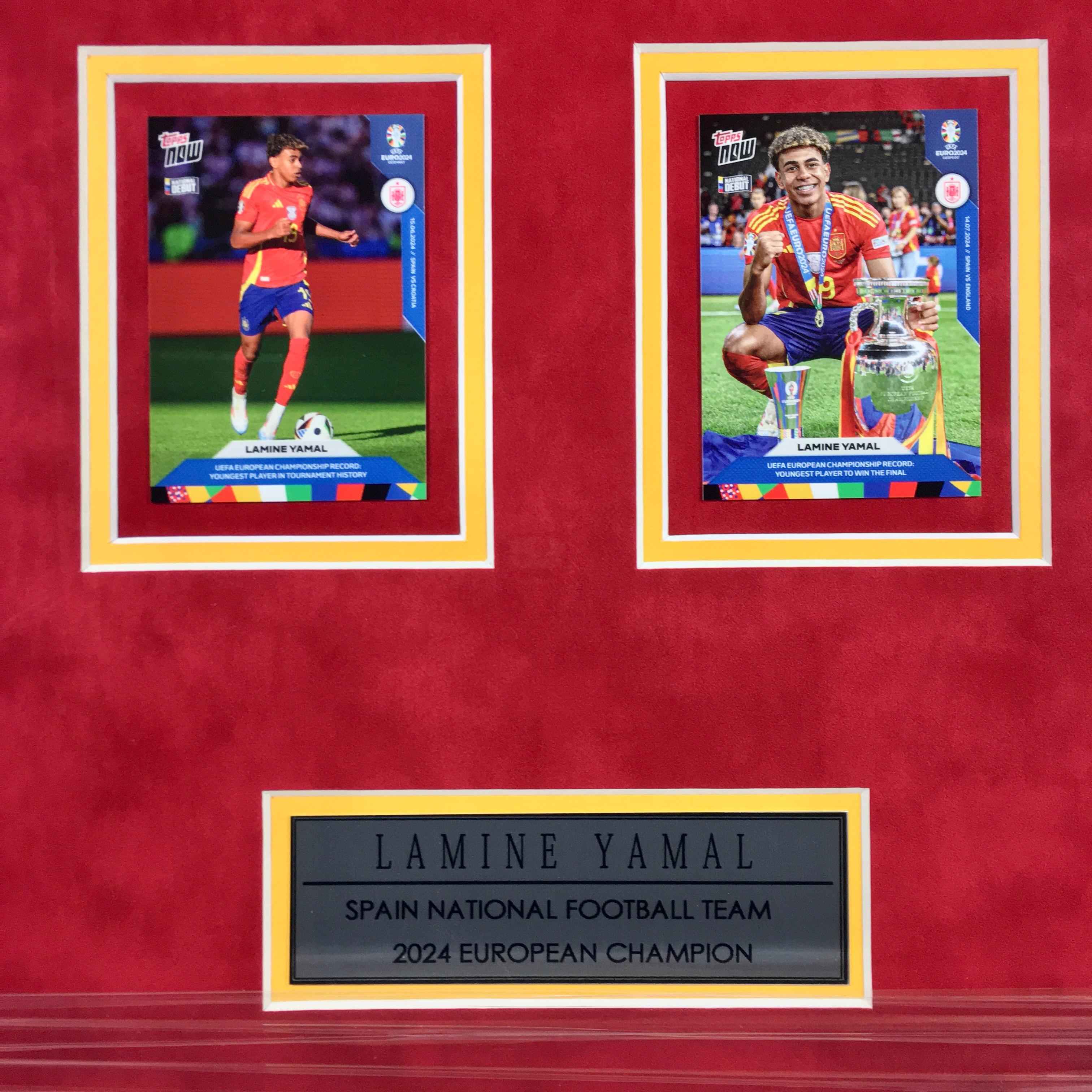 Lamine Yamal Signed Jersey Framed