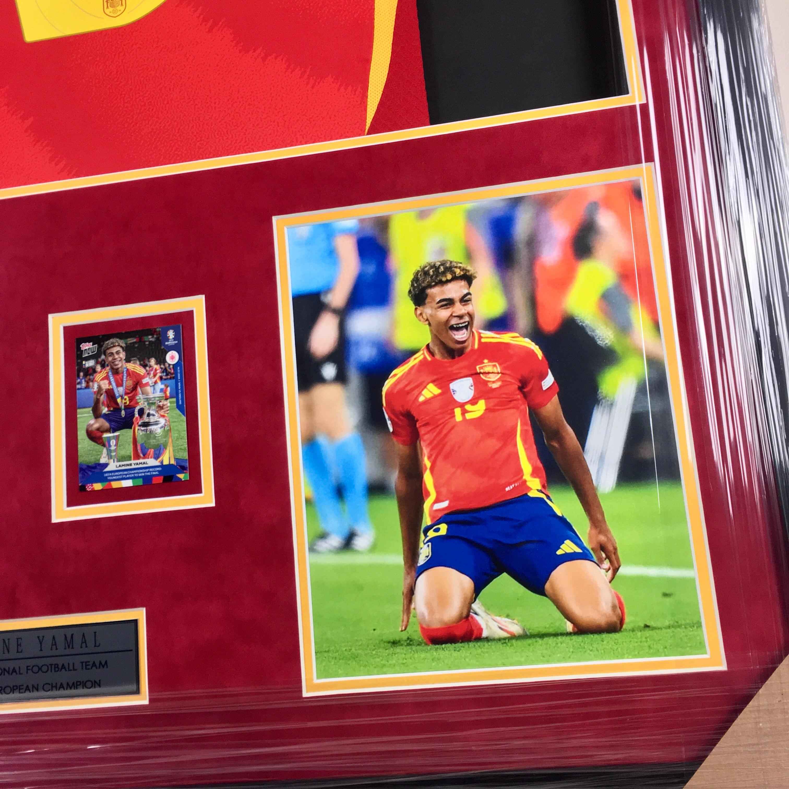 Lamine Yamal Signed Jersey Framed