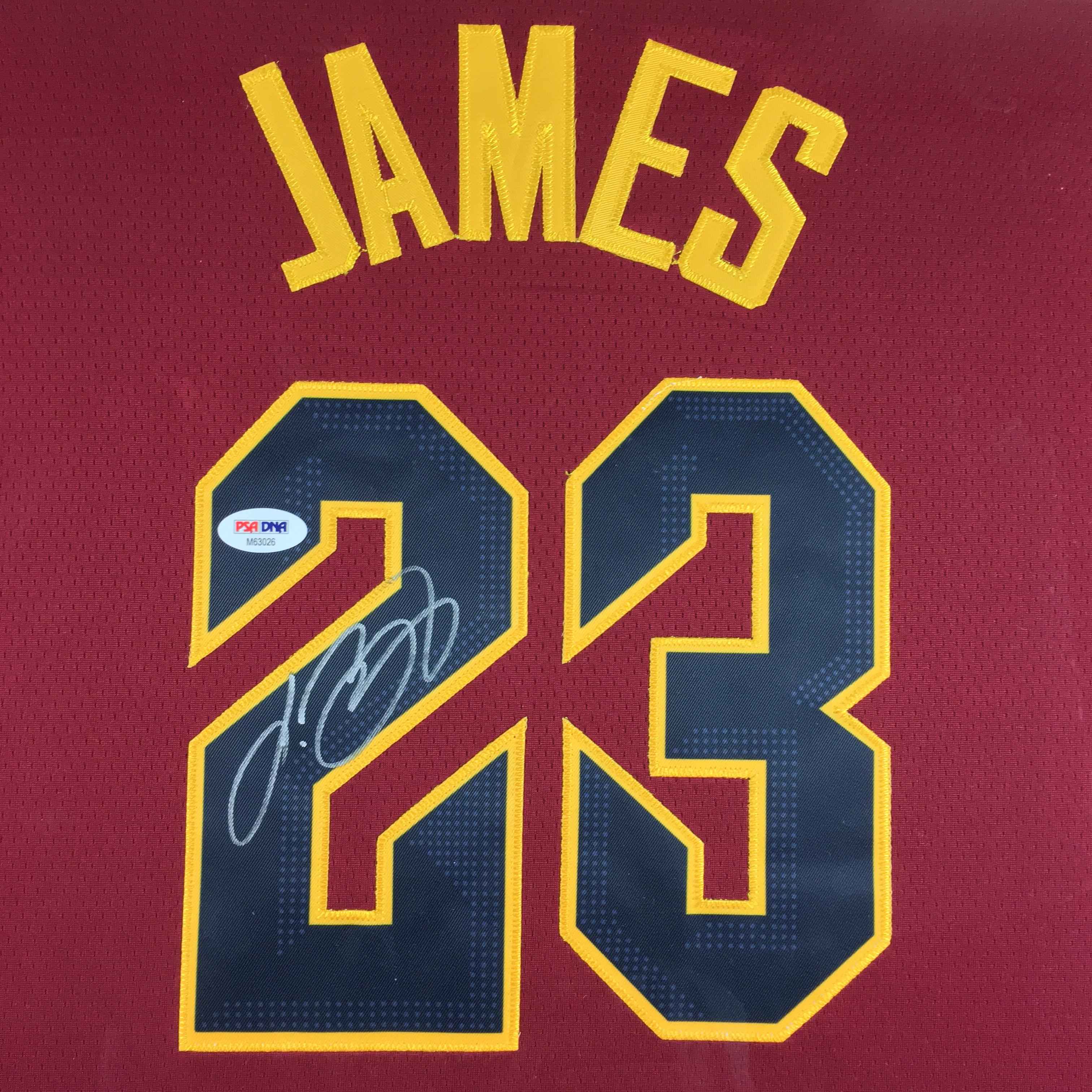 LeBron James Signed Jersey Framed