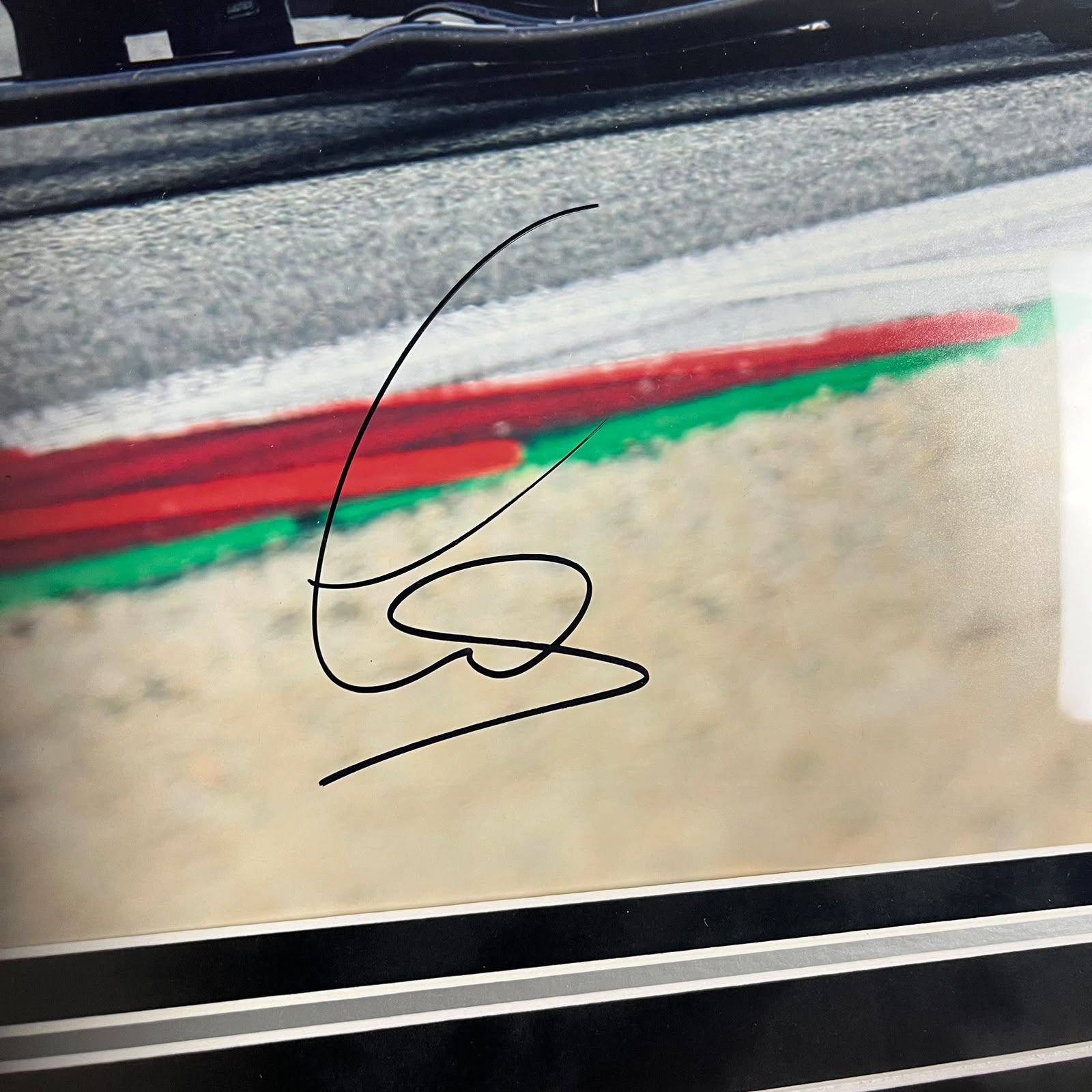 Lewis Hamilton Signed Poster Framed