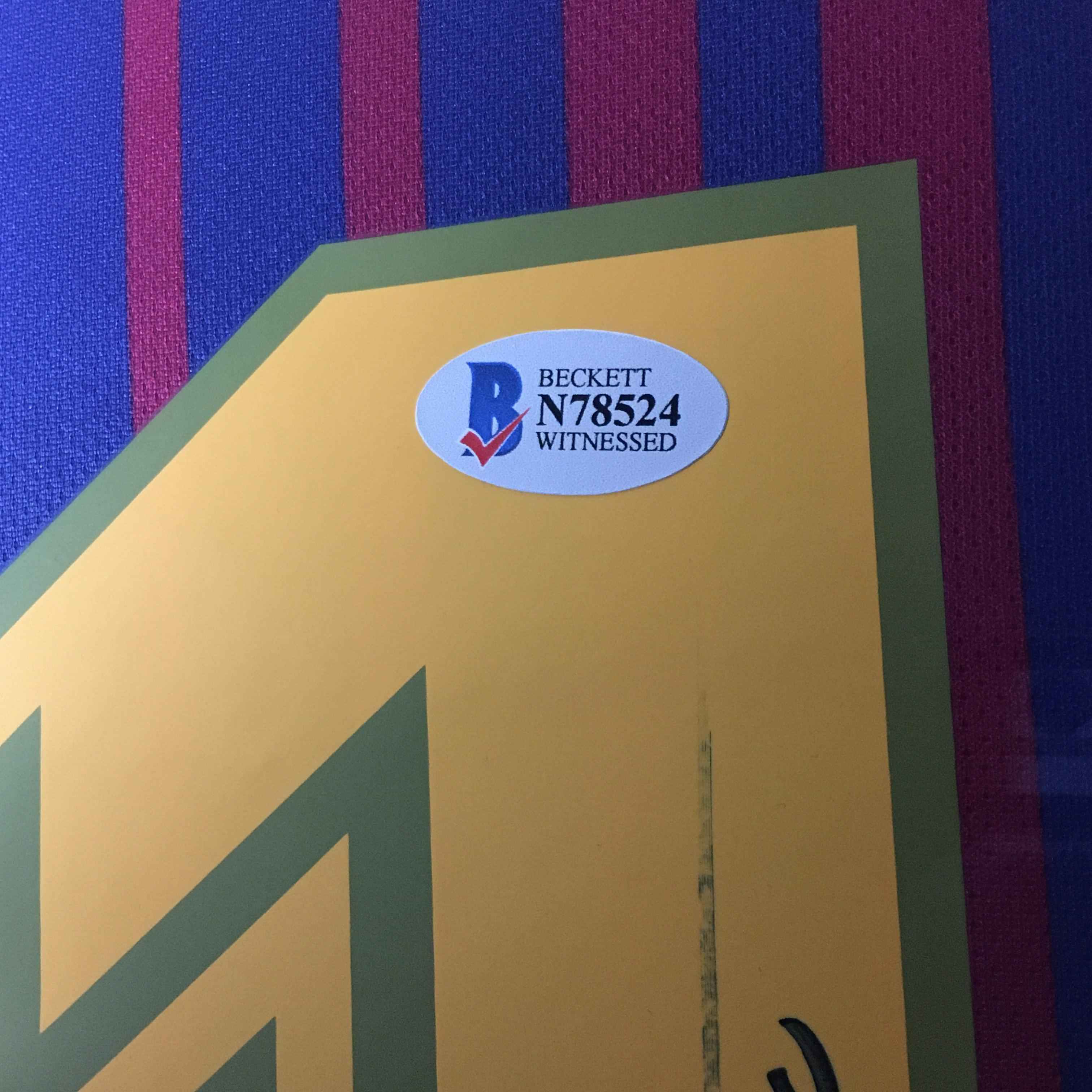 Lionel Messi Signed Jersey Framed