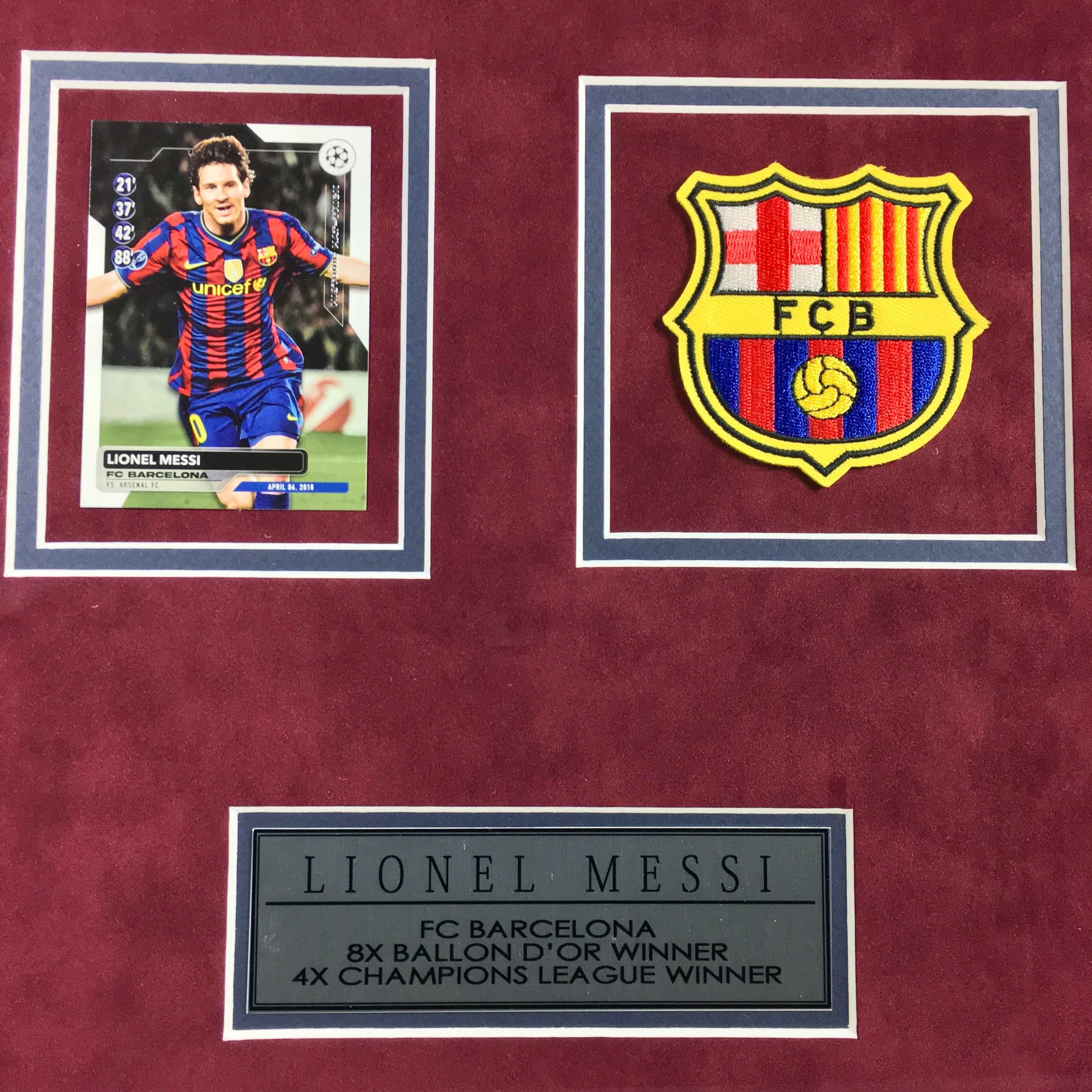 Lionel Messi Signed Jersey Framed