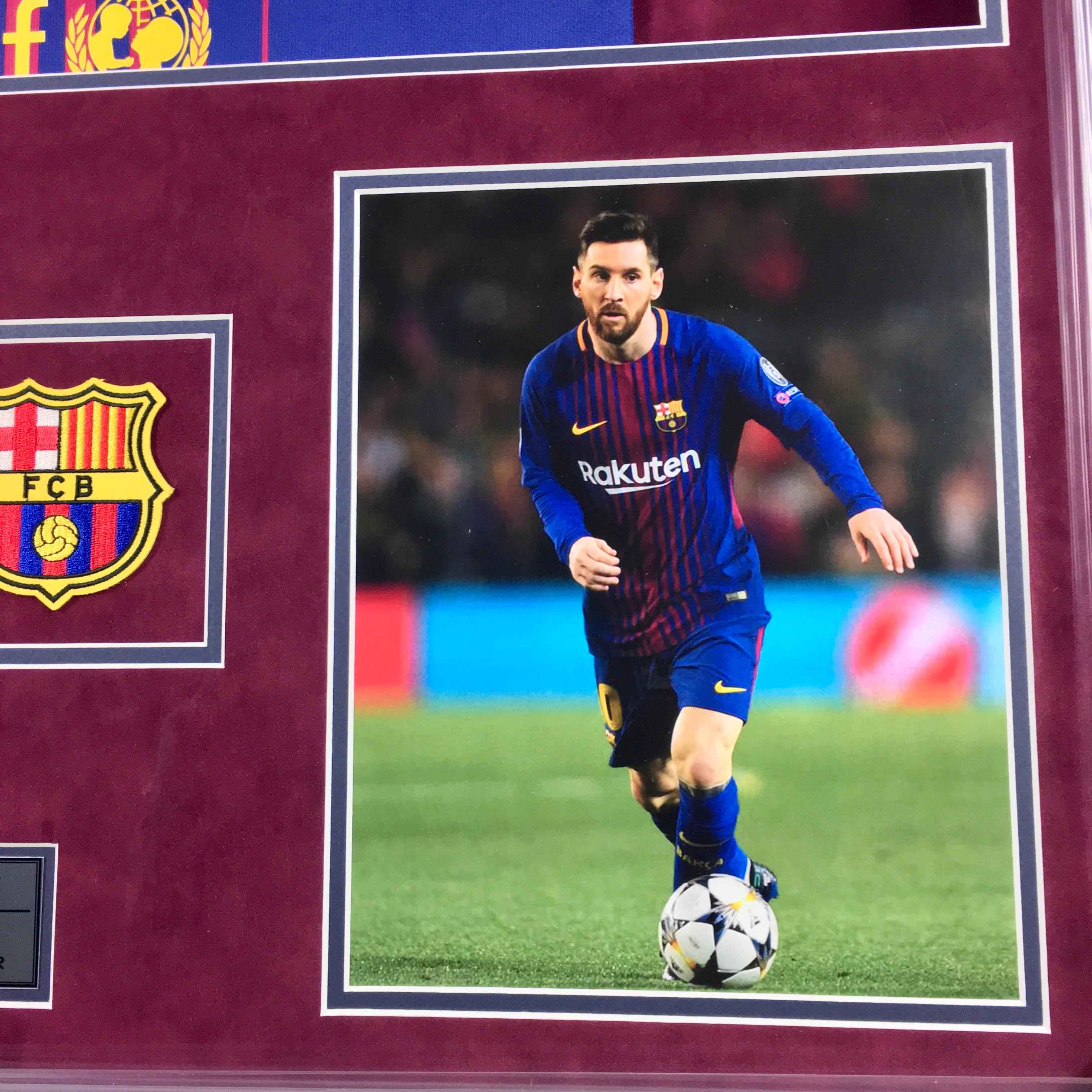 Lionel Messi Signed Jersey Framed