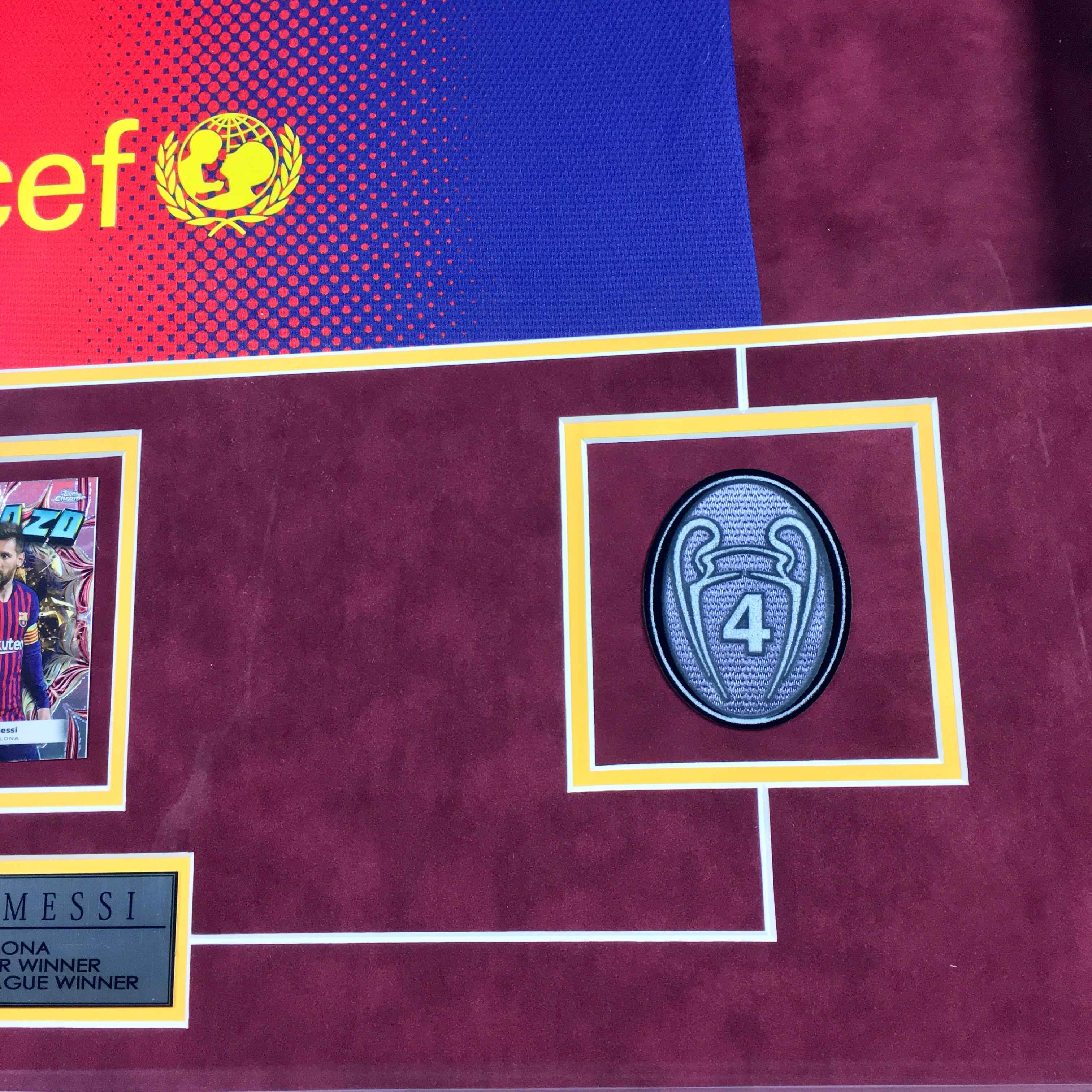 Lionel Messi Signed Jersey Framed