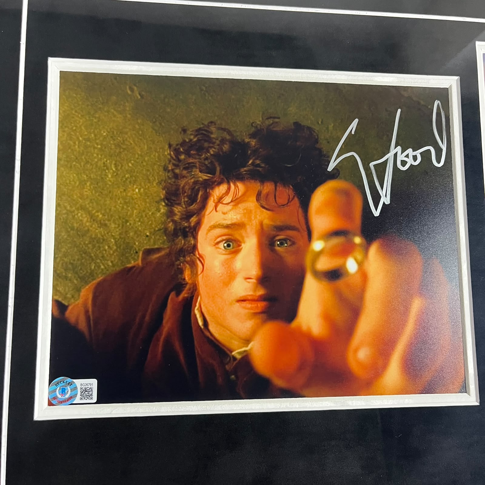 Elijah Wood & Ian Mckellen Signed Photos Framed