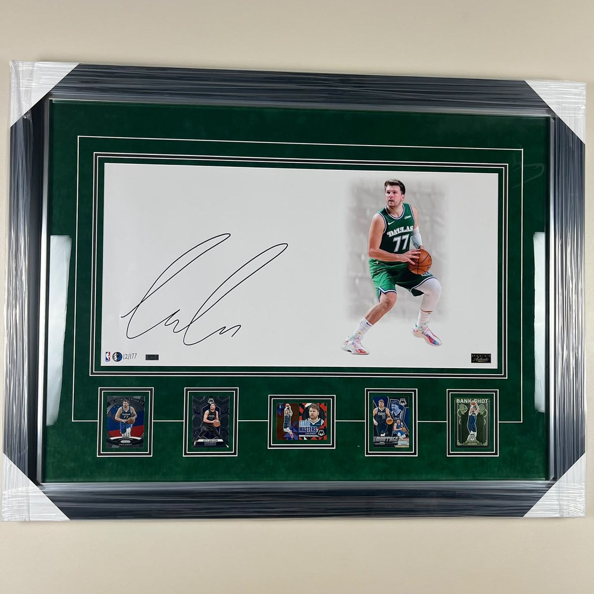 Luka Doncic Signed Poster Framed