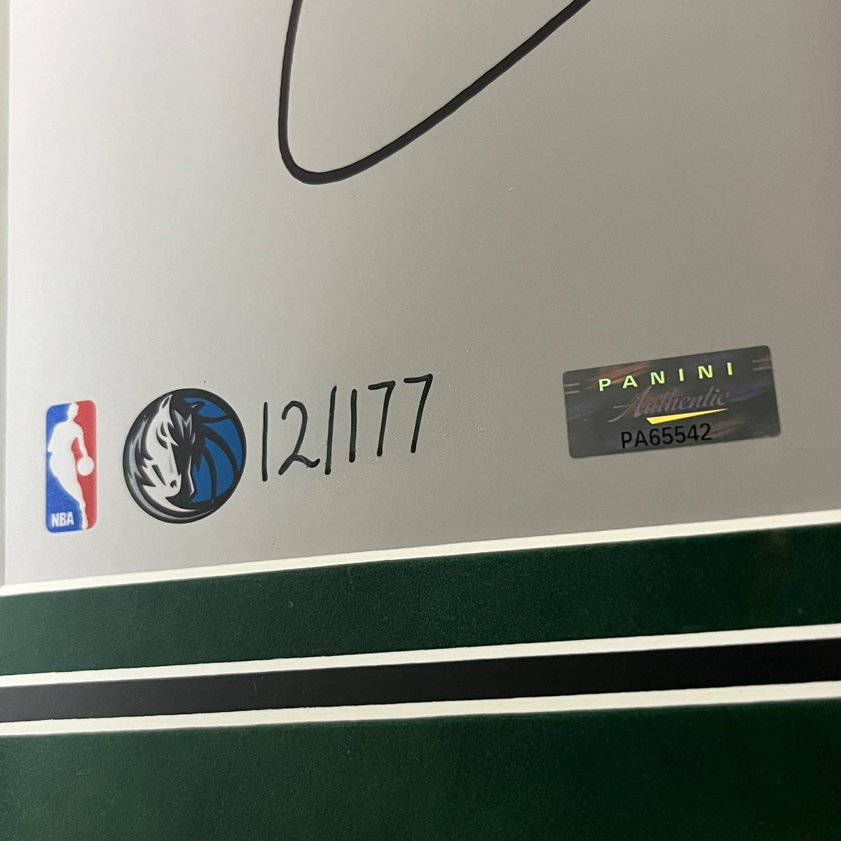 Luka Doncic Signed Poster Framed