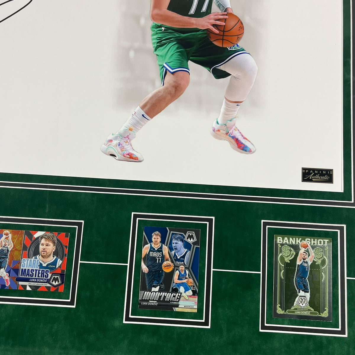 Luka Doncic Signed Poster Framed