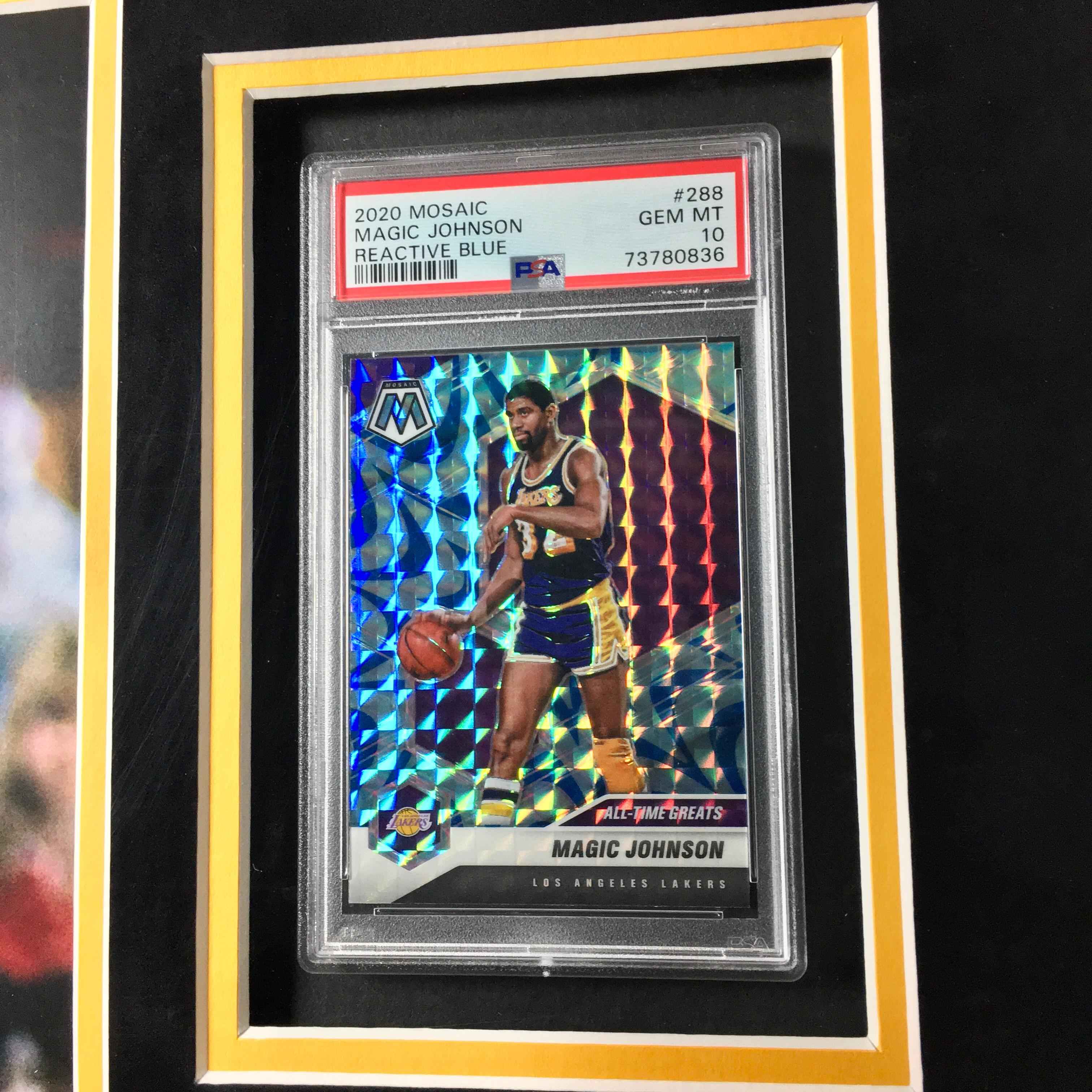 Magic Johnson Signed Jersey Framed