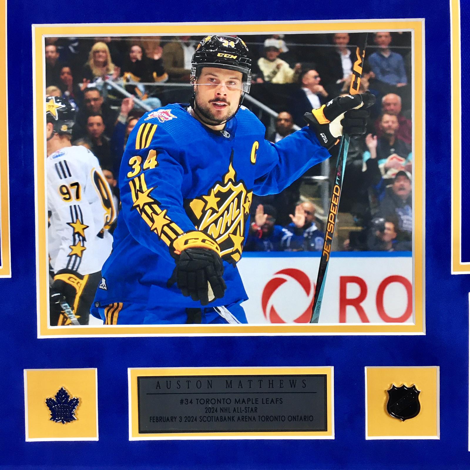 Auston Matthews Signed Jersey Framed