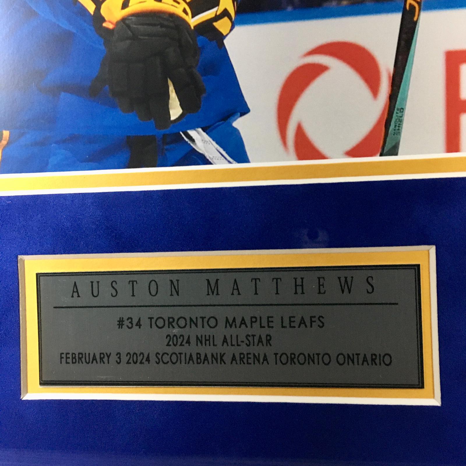 Auston Matthews Signed Jersey Framed
