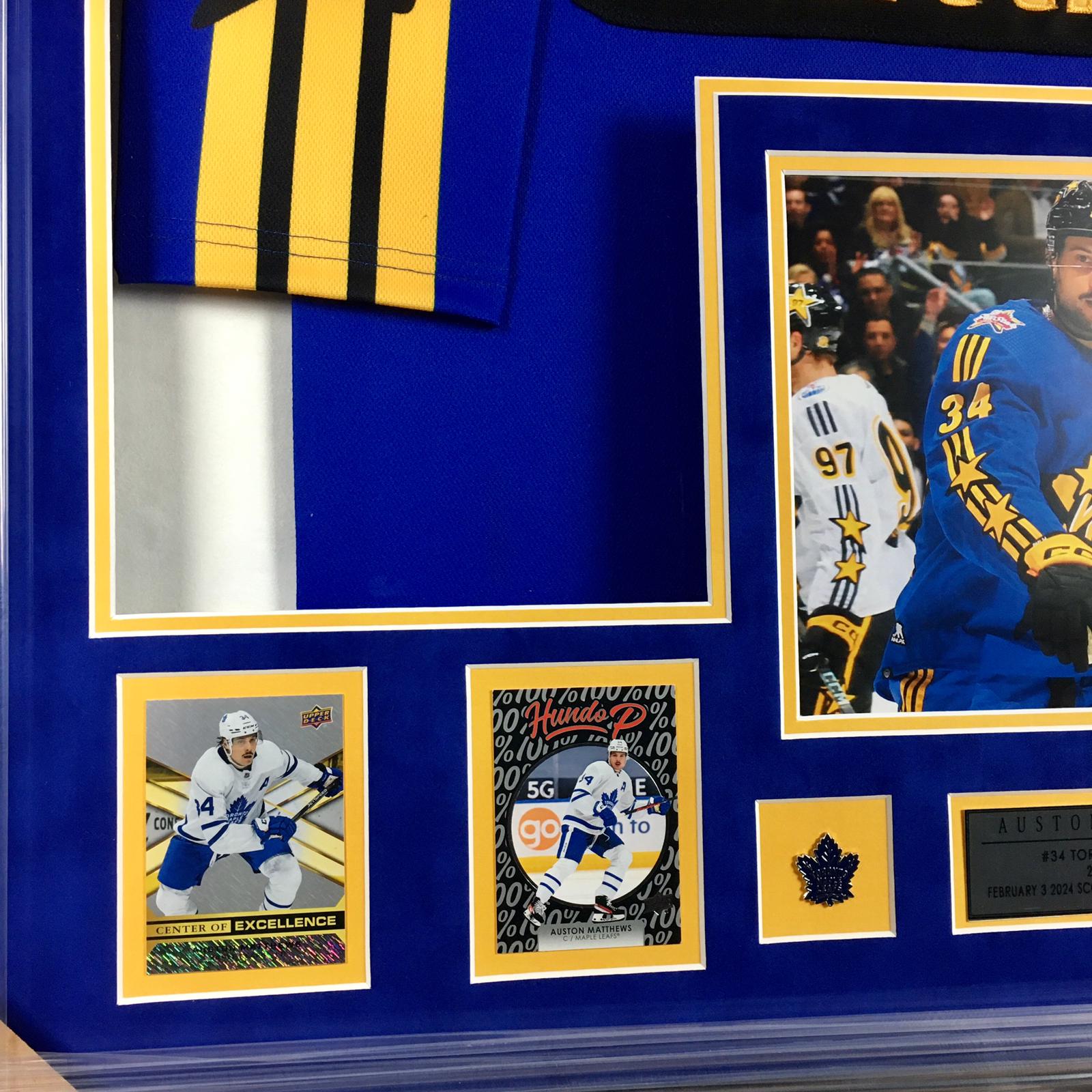 Auston Matthews Signed Jersey Framed