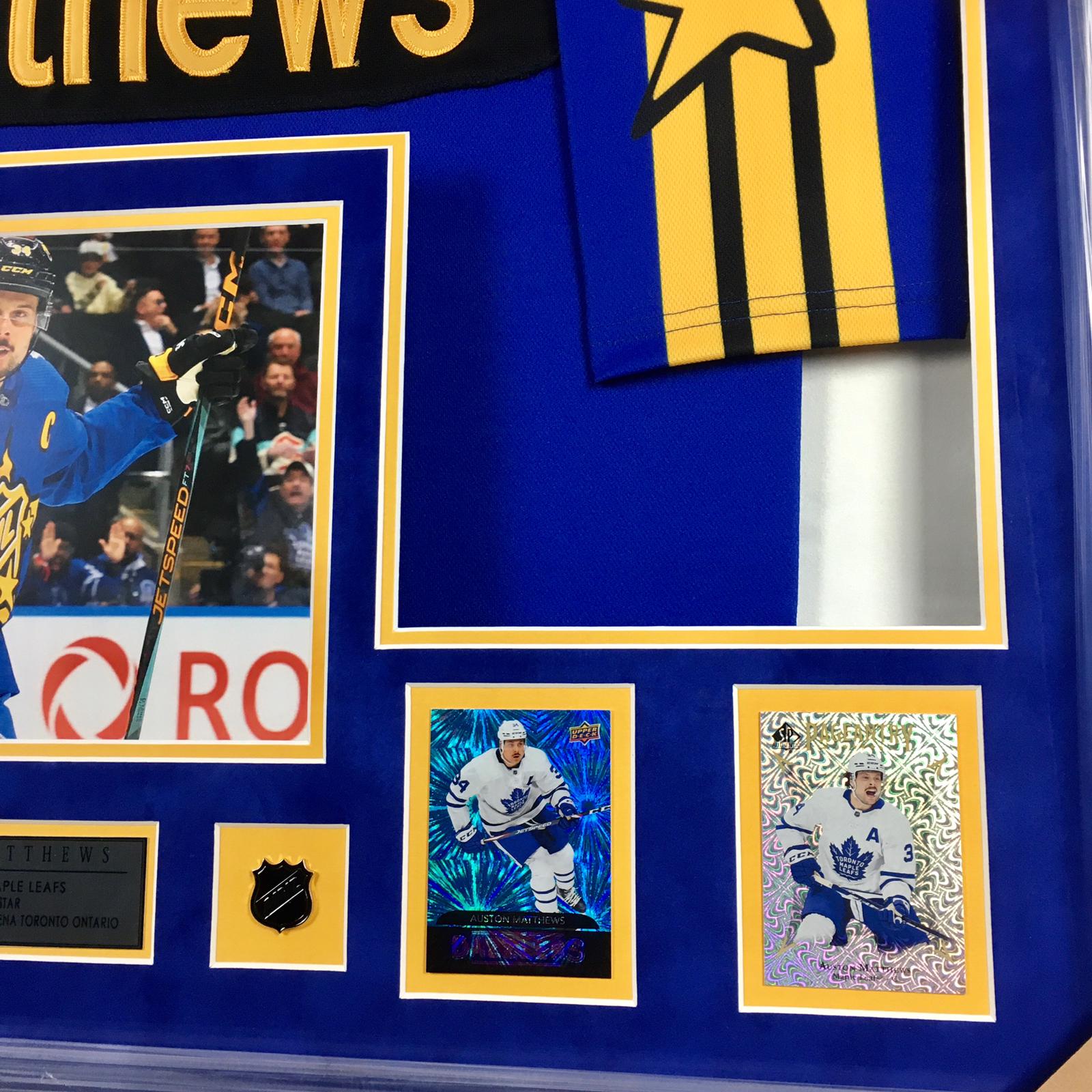 Auston Matthews Signed Jersey Framed