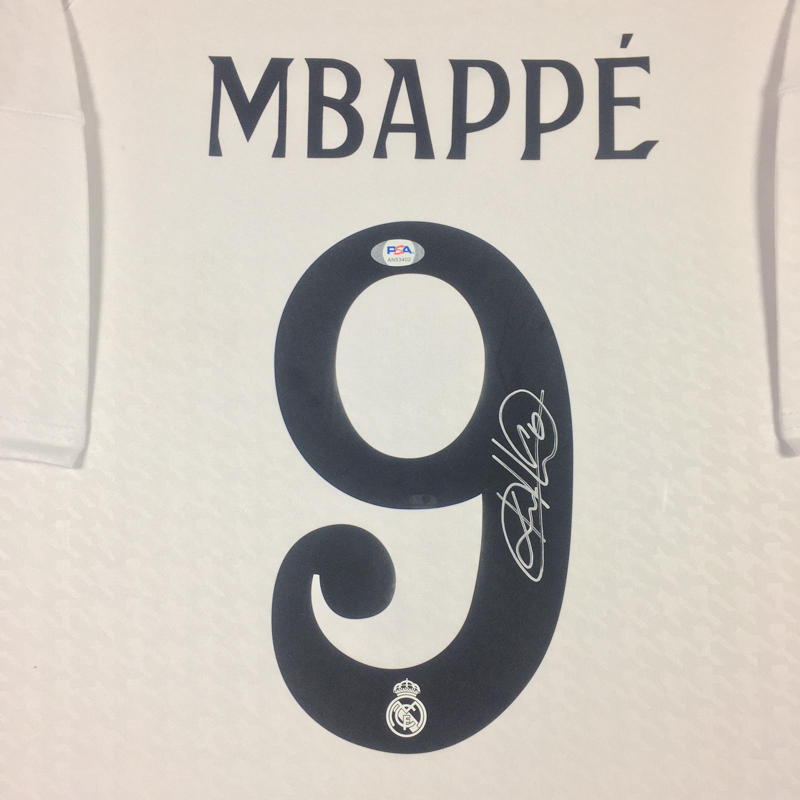 Kylian Mbappe Signed Jersey Framed