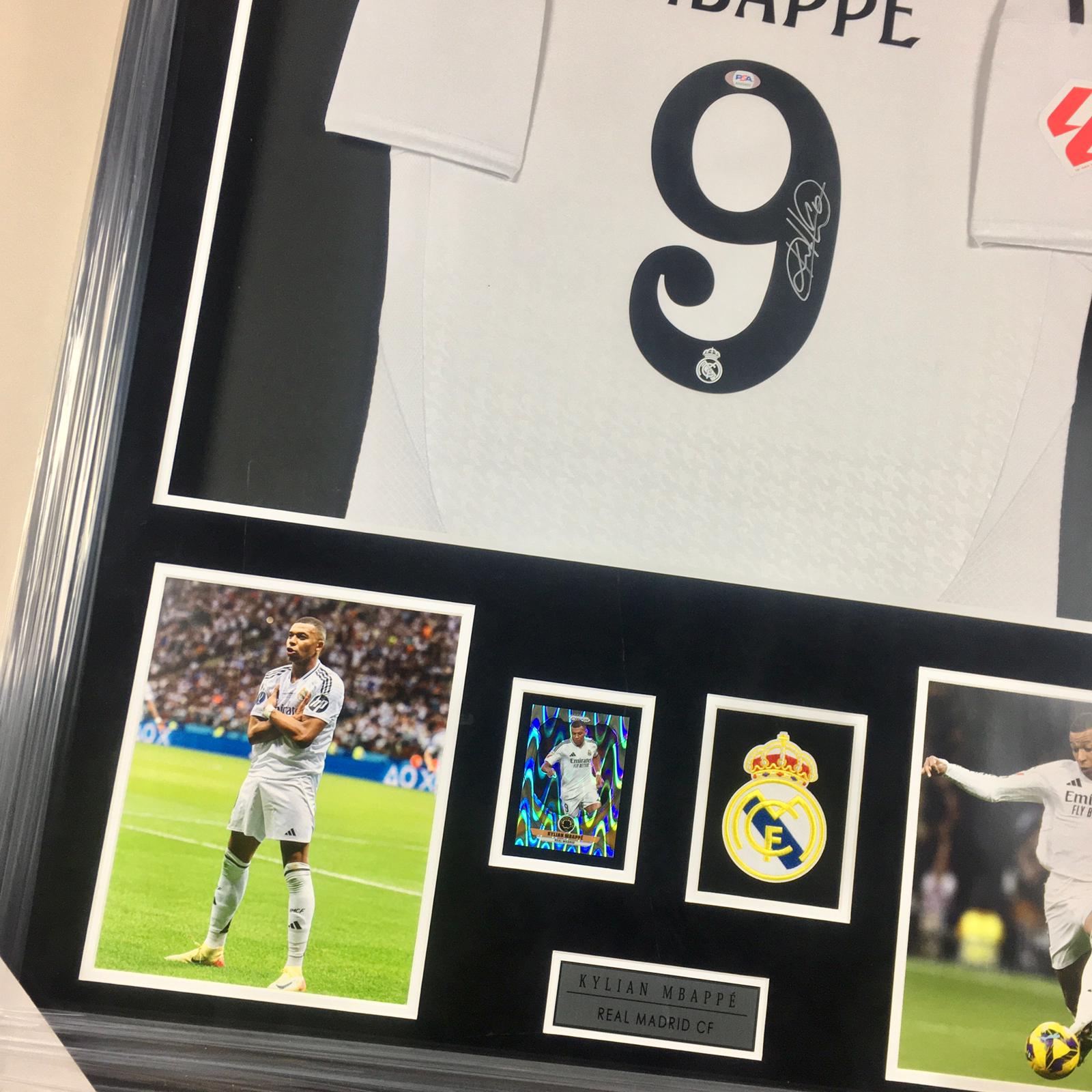 Kylian Mbappe Signed Jersey Framed
