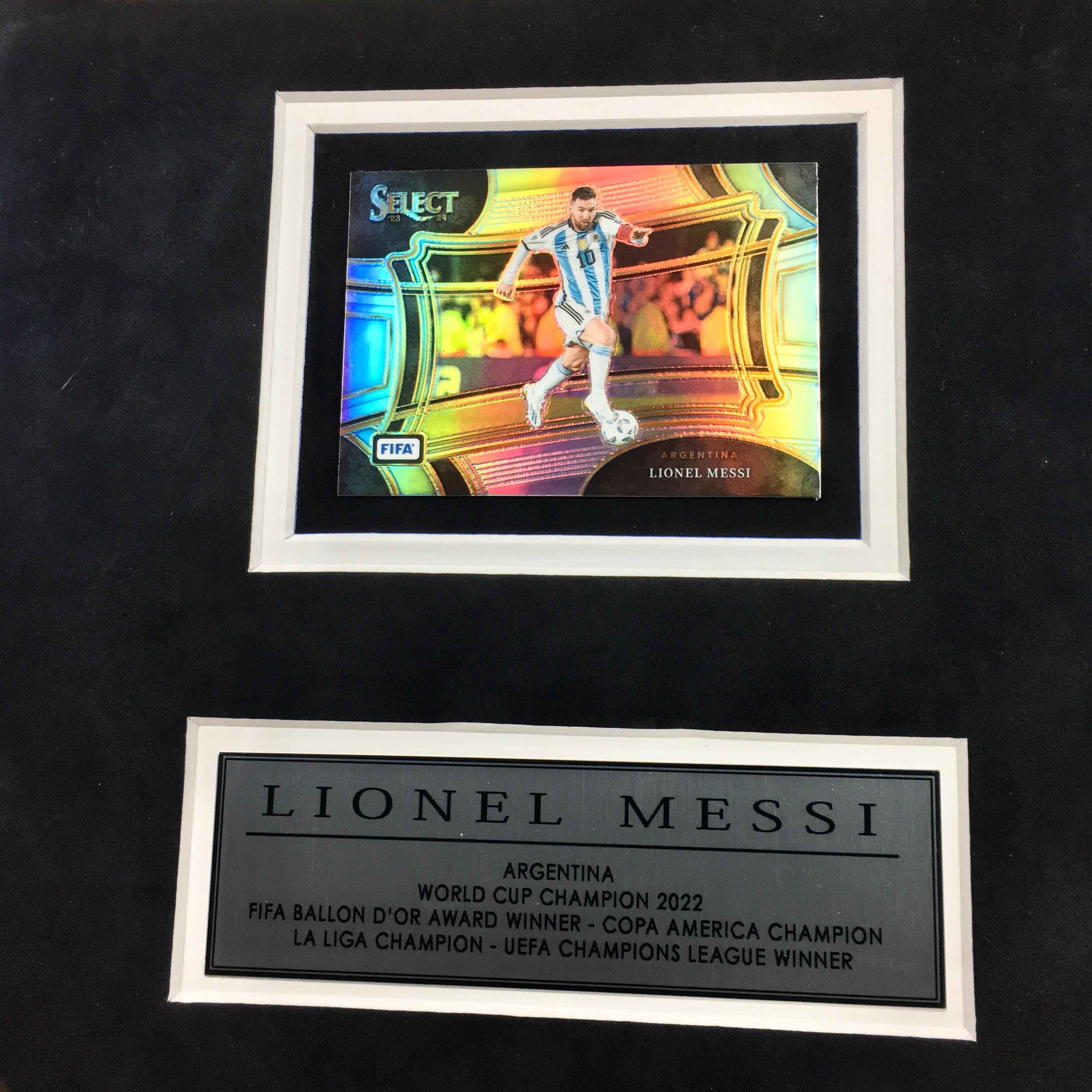 Lionel Messi Signed Jersey Framed