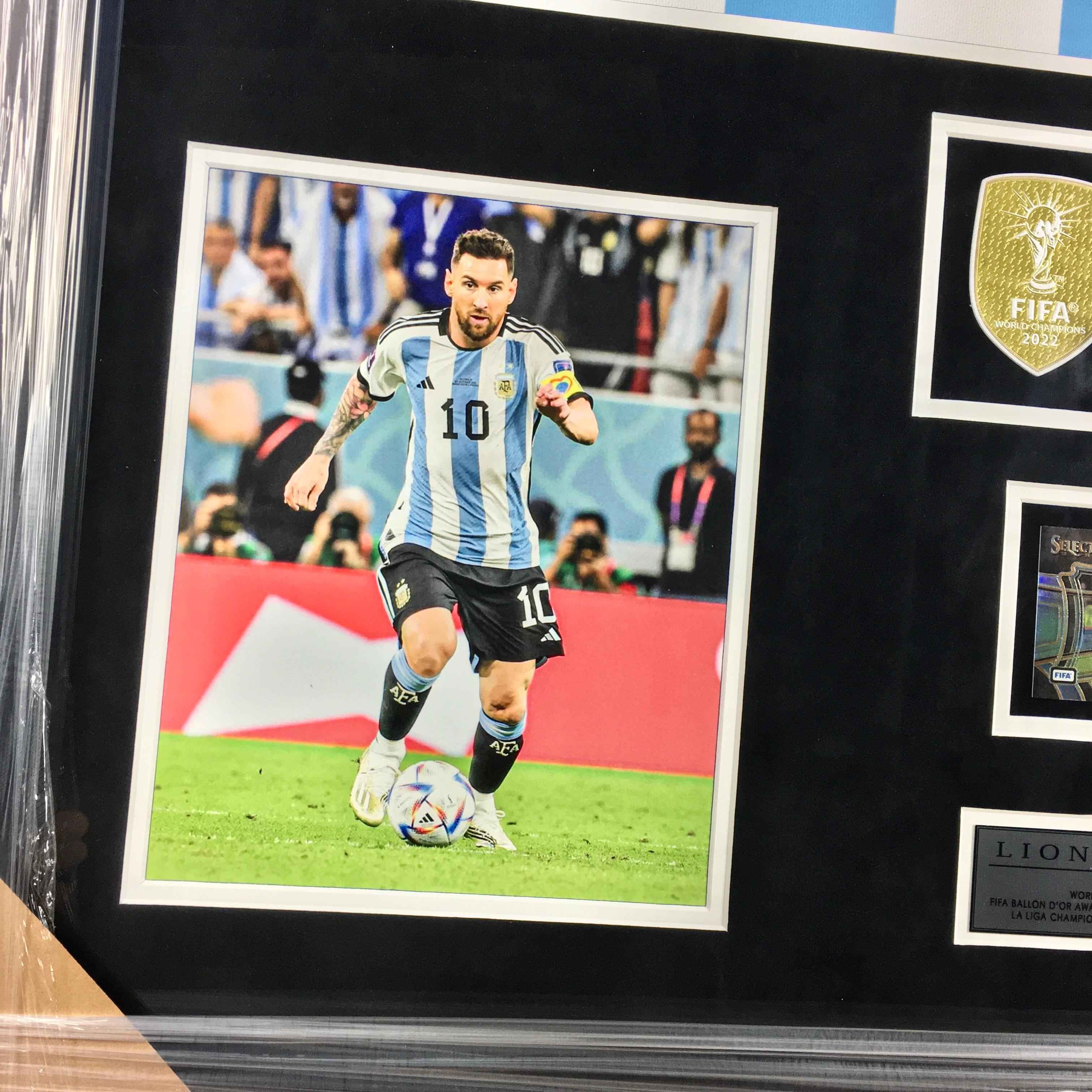 Lionel Messi Signed Jersey Framed