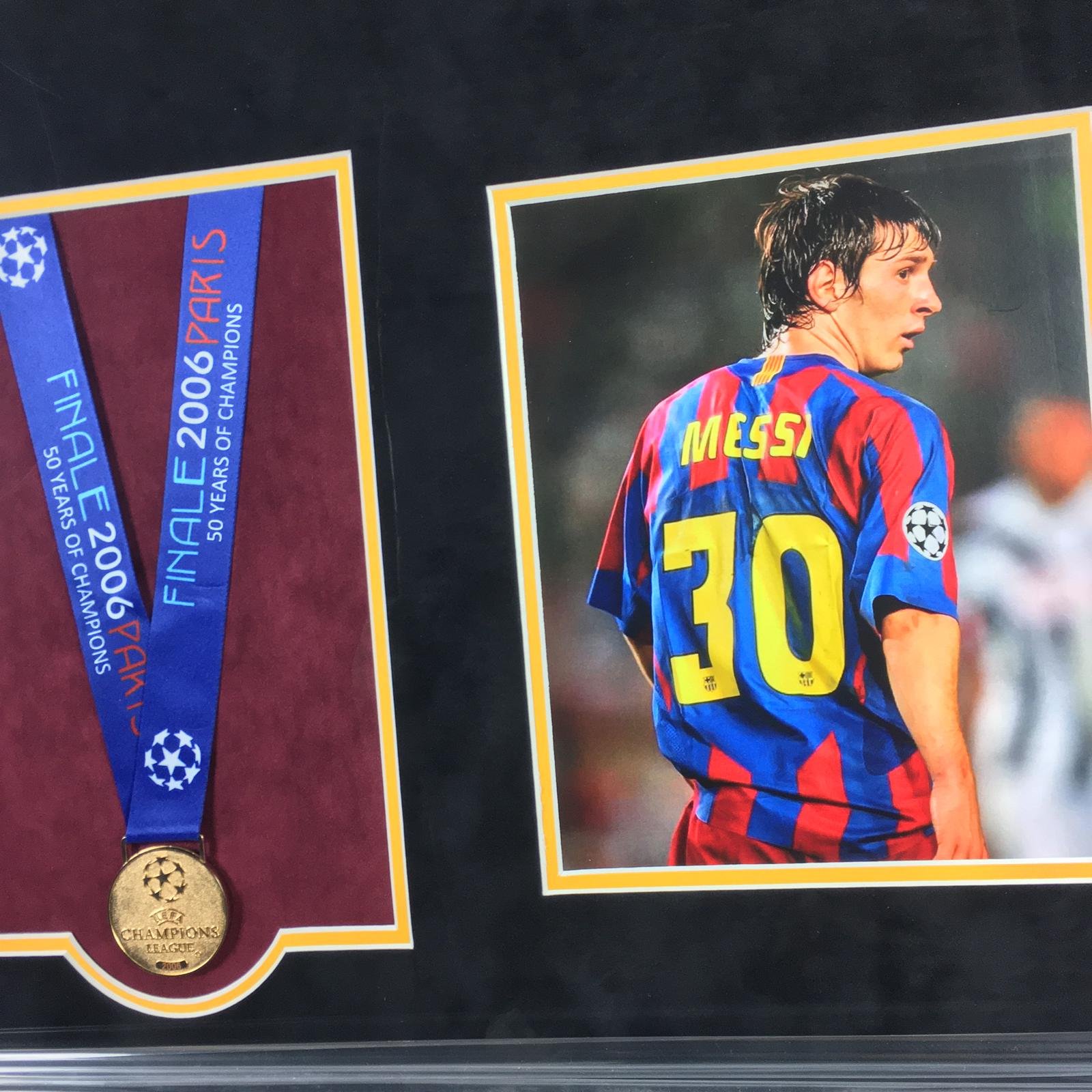 Lionel Messi Signed Jersey Framed