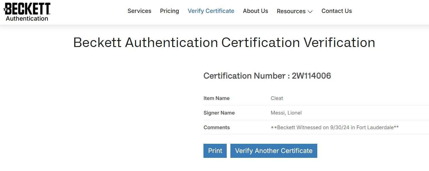 Lionel Messi Signed Cleat Display