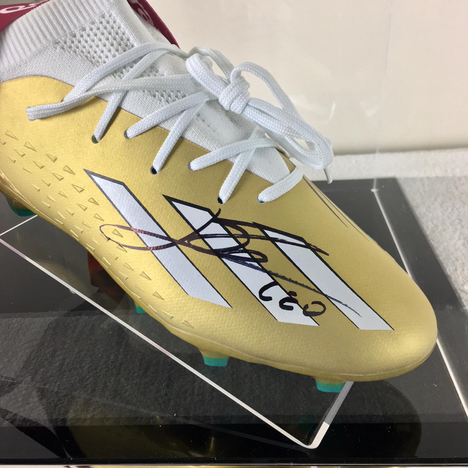 Lionel Messi Signed Cleat Display
