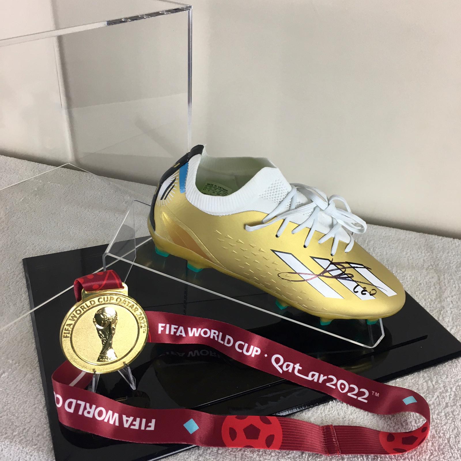 Lionel Messi Signed Cleat Display