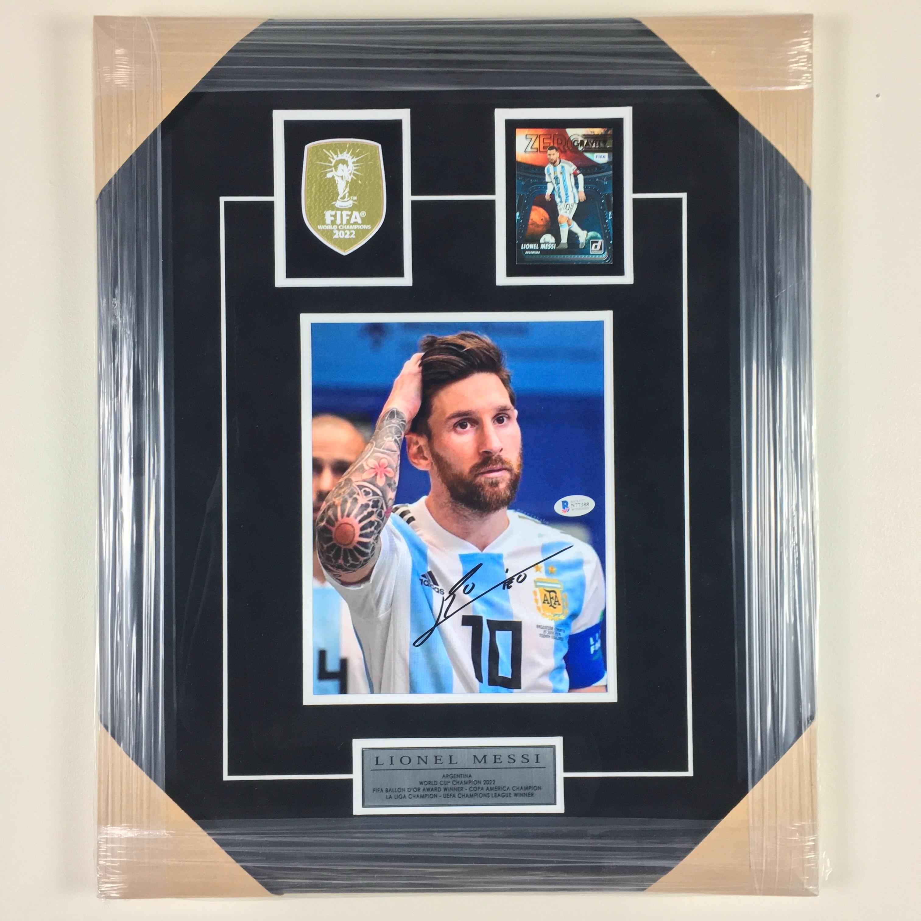 Lionel Messi Signed Photo Framed