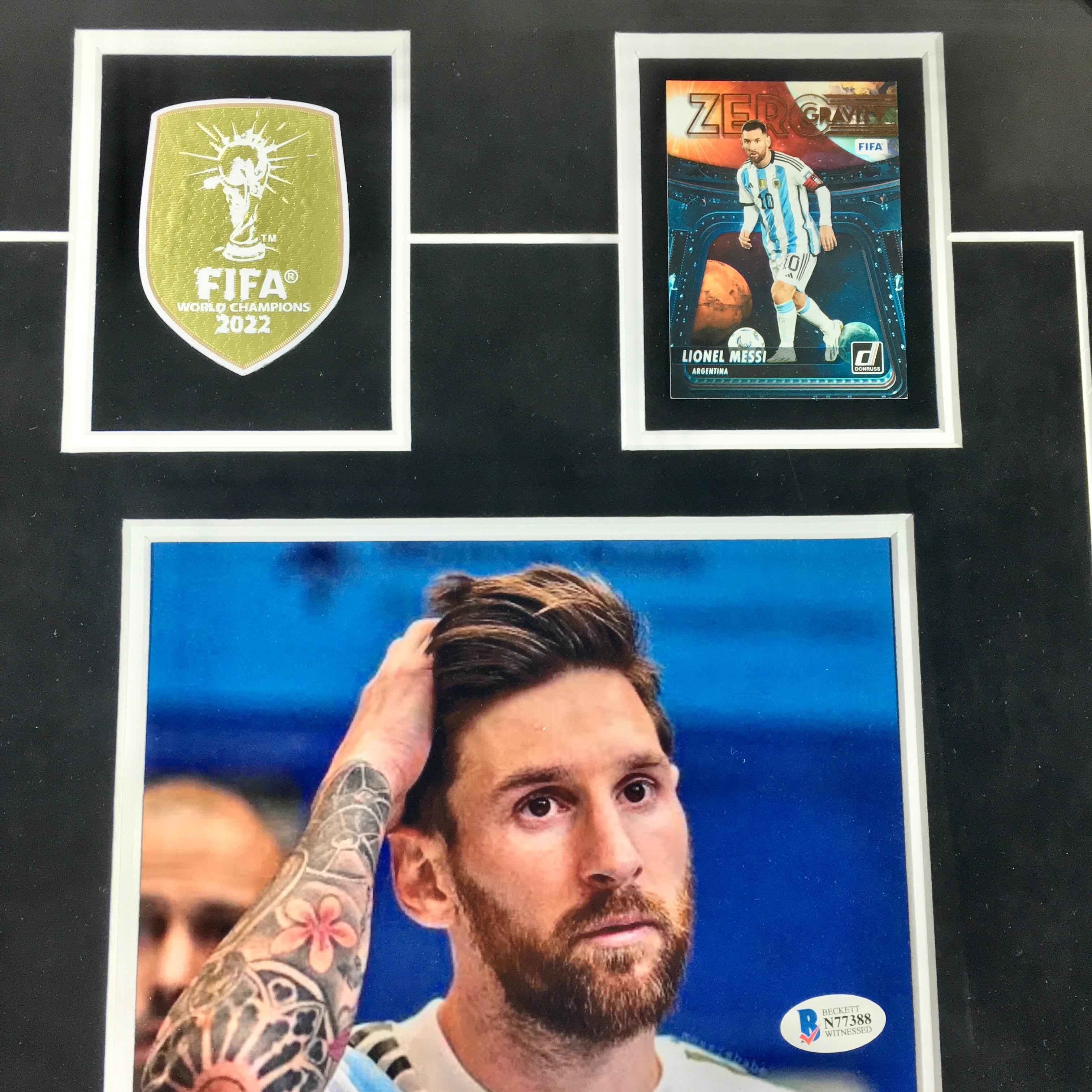 Lionel Messi Signed Photo Framed