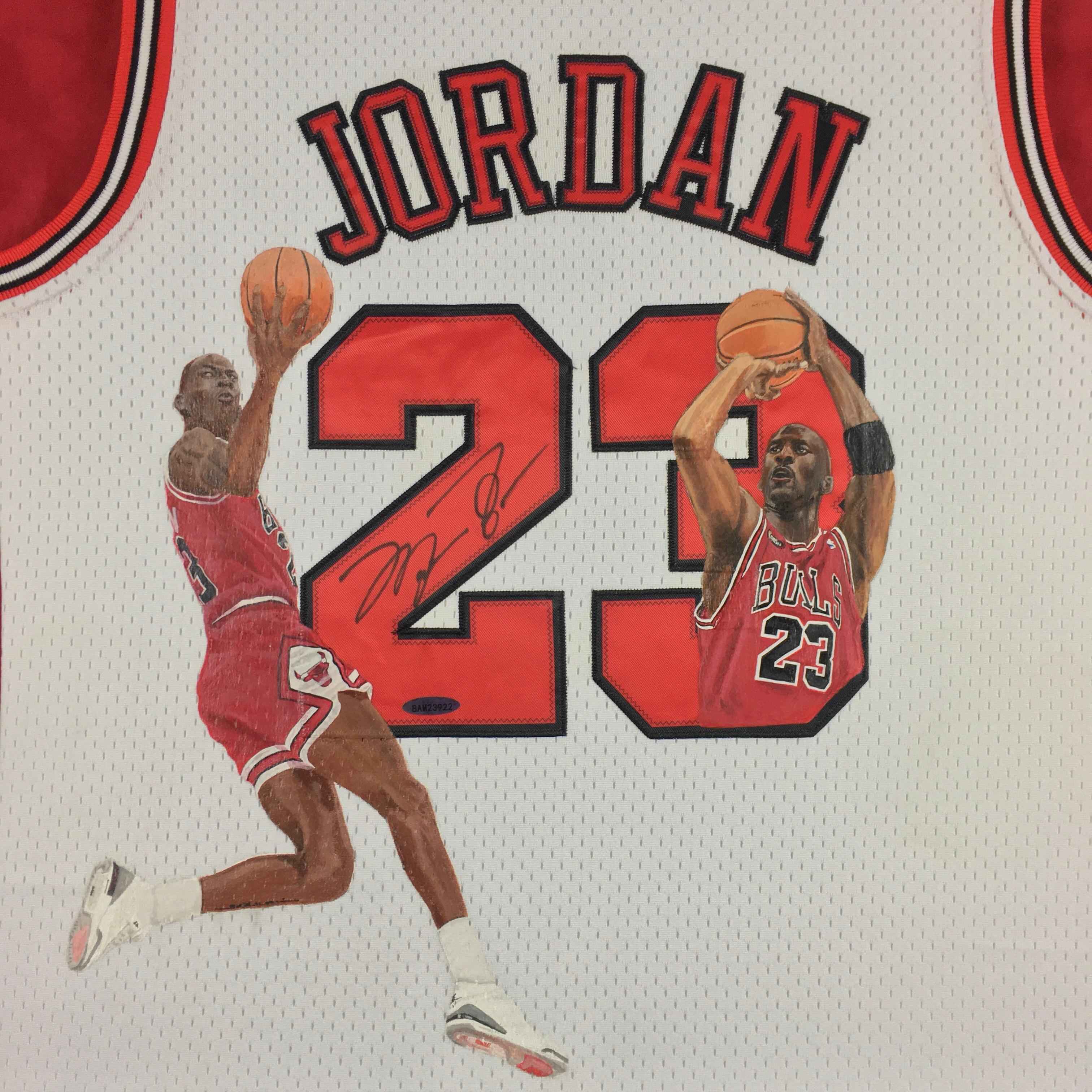 Michael Jordan Signed Jersey Framed