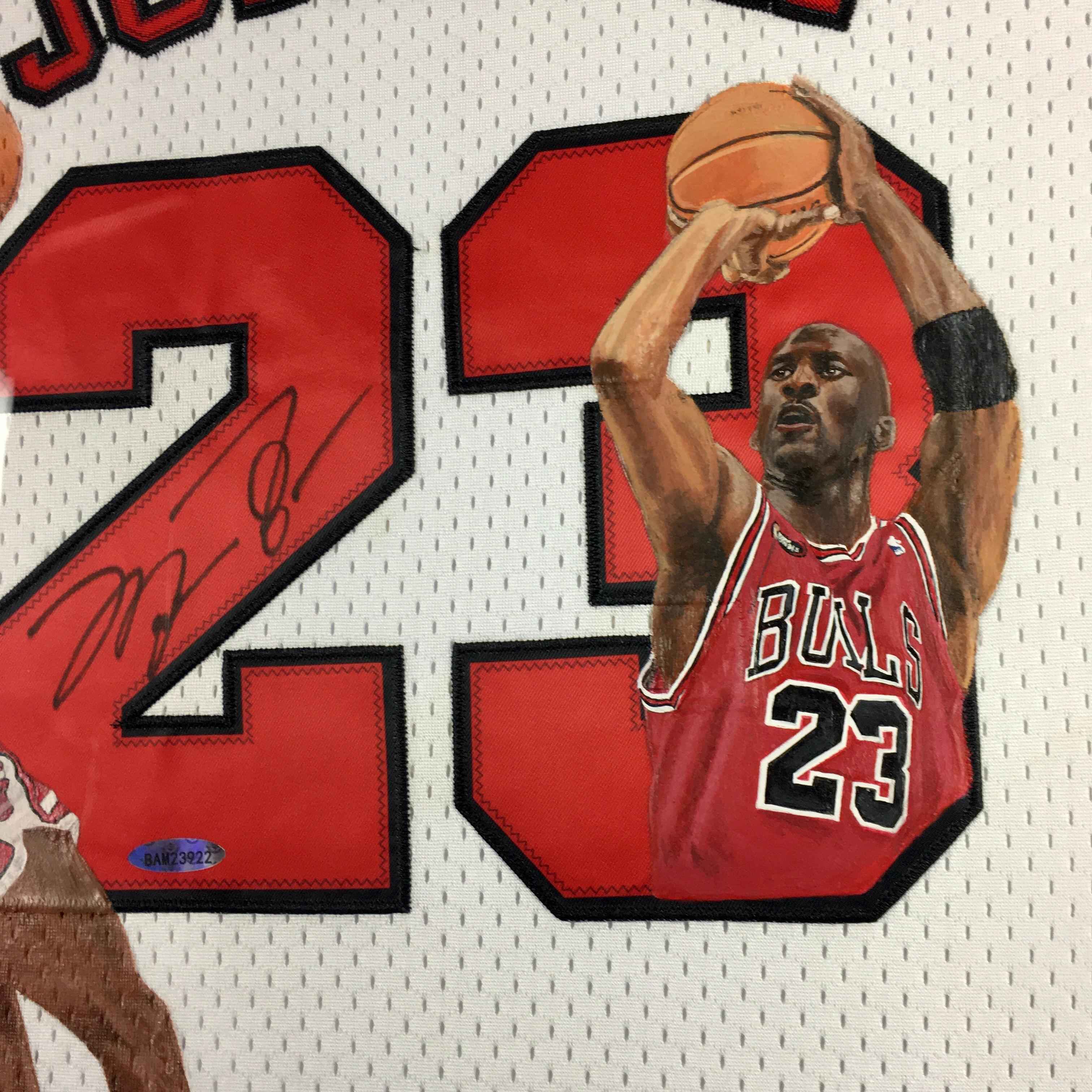 Michael Jordan Signed Jersey Framed